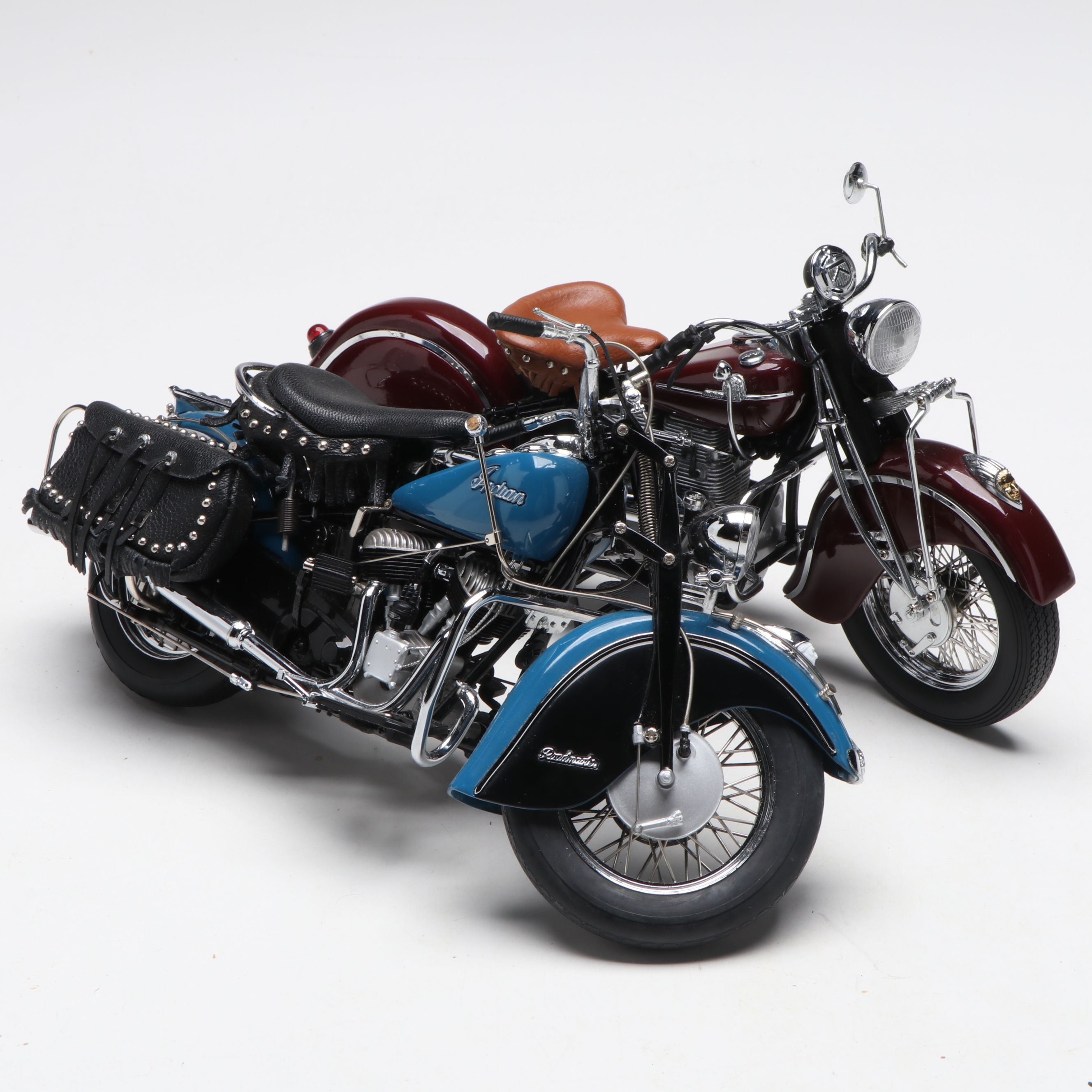 The Danbury Mint Diecast Model 1942 and 1948 Indian Motorcycles