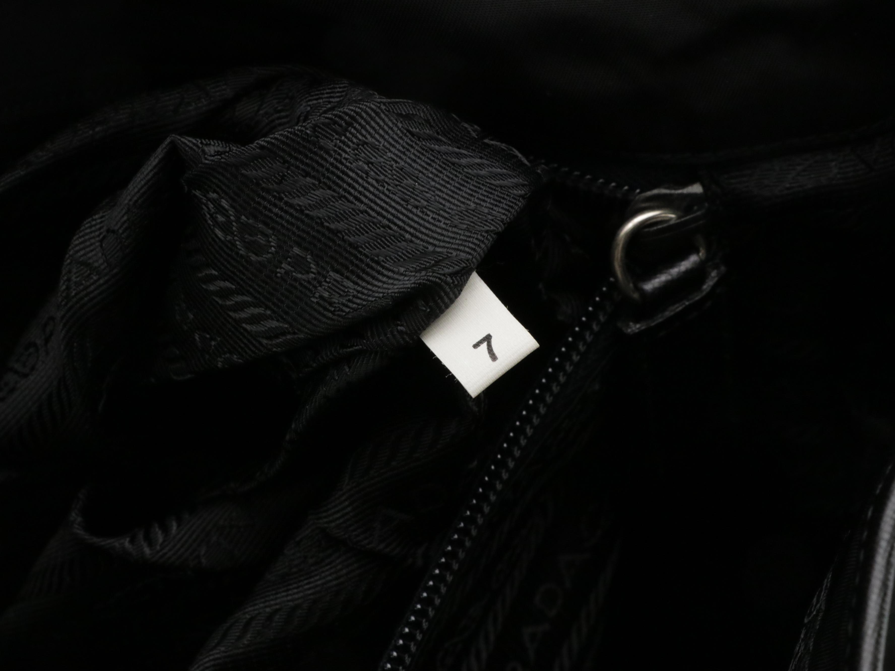 Prada Messenger Flap Briefcase Bag in Tessuto Nylon and Saffiano Leather Trim