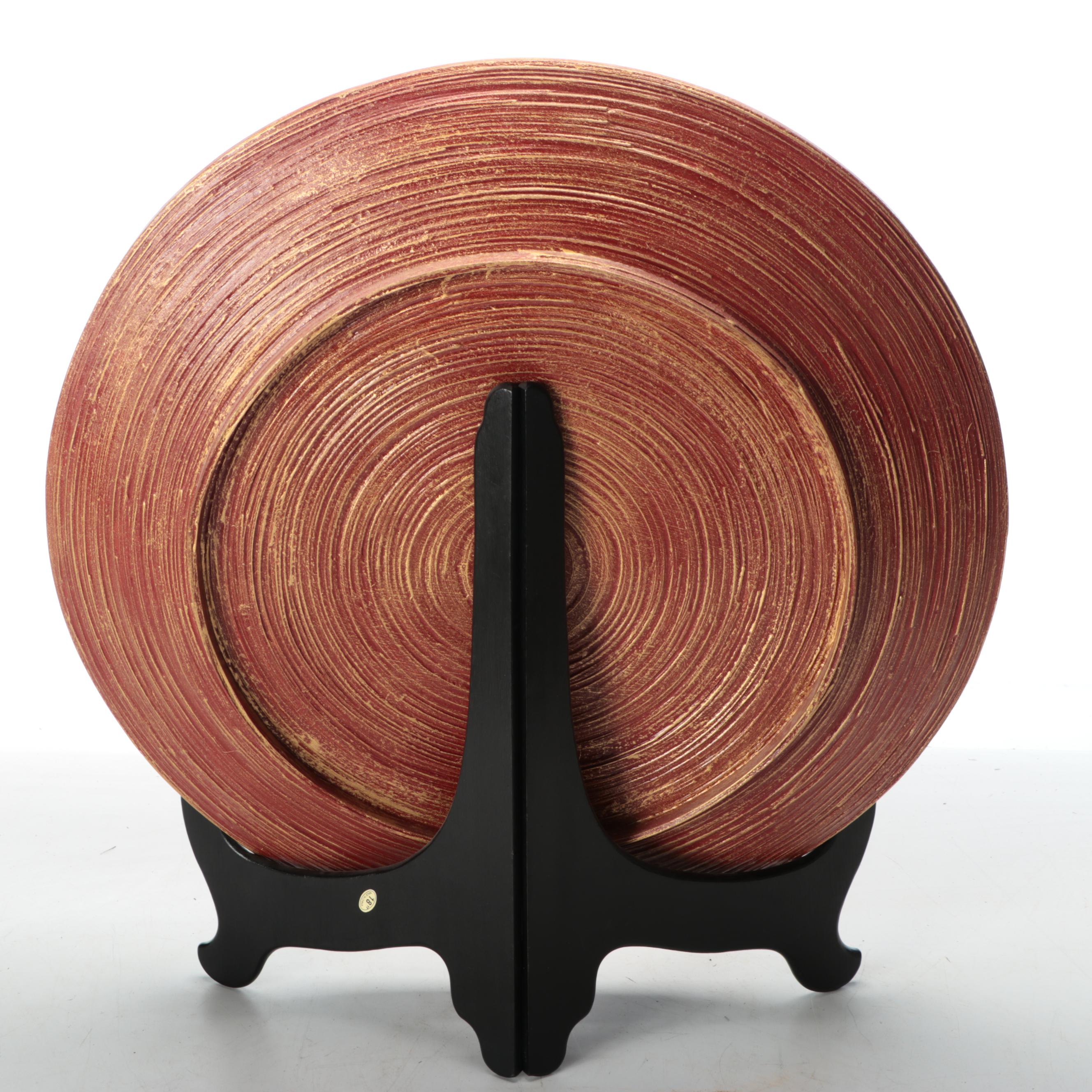 Antiqued Wire Bowl with Green Floral Vase and Other Décor