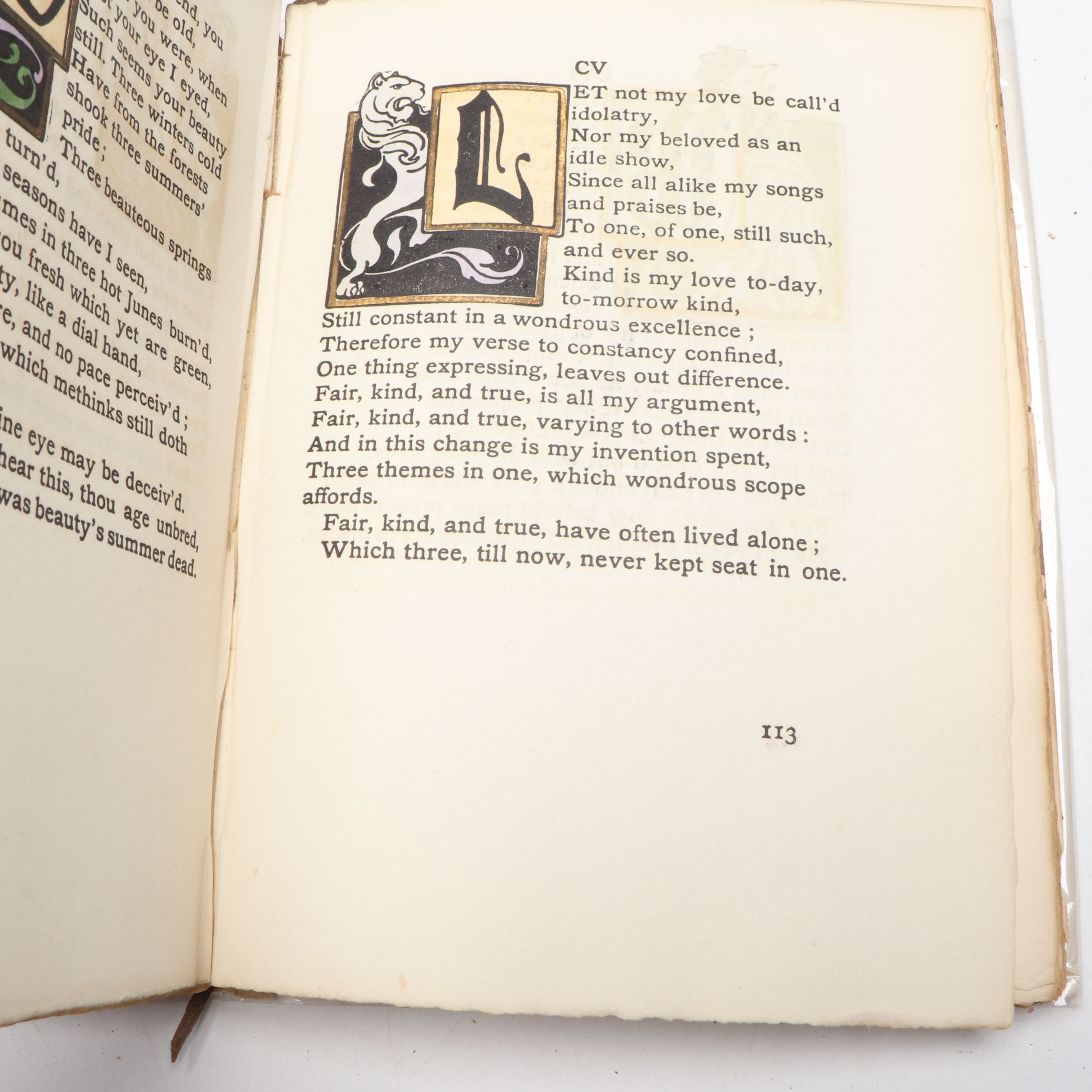 Signed Limited Edition "The Sonnets of Shakespeare" by Elbert Hubbard, 1899