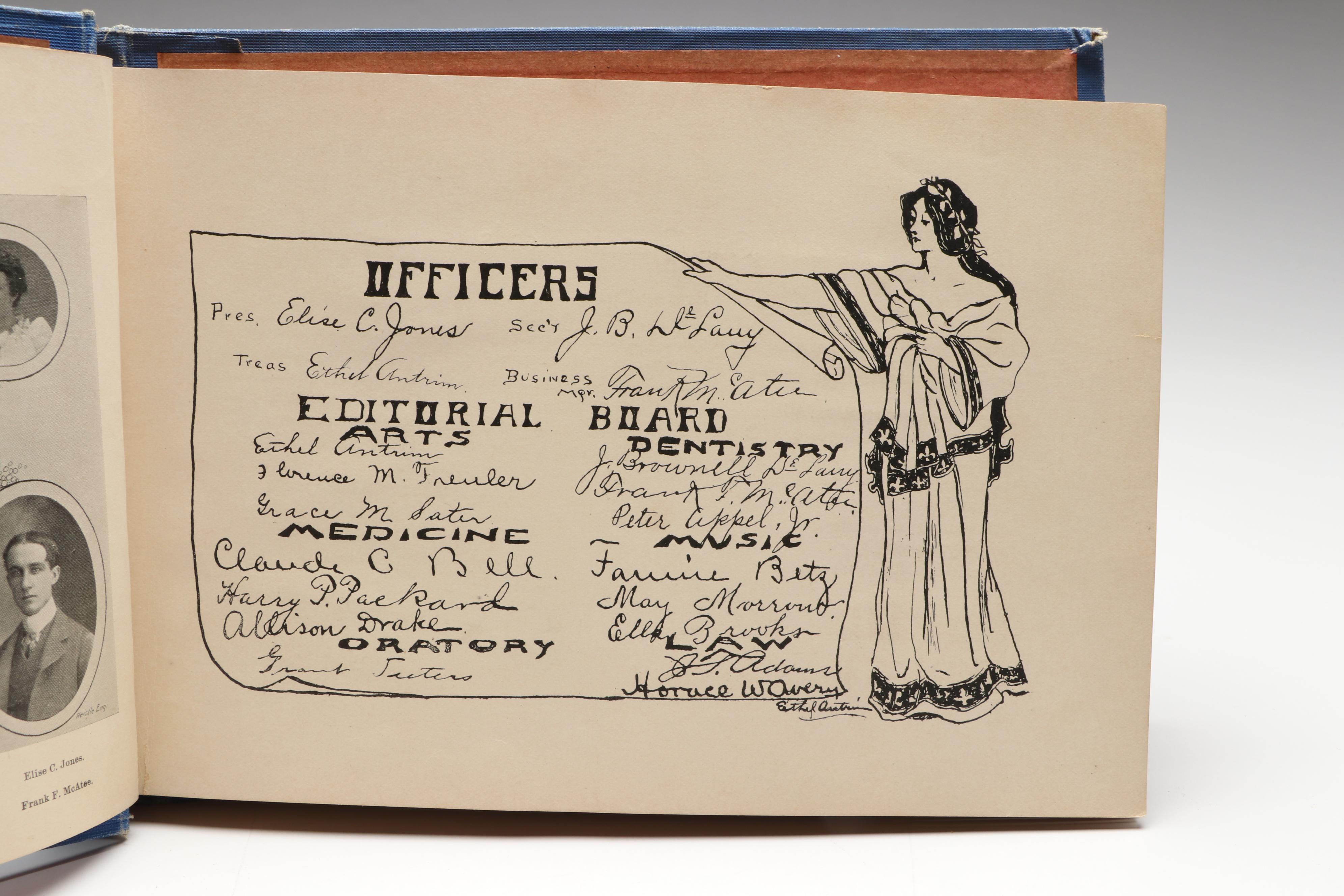 "Kynewisbok" University of Denver Yearbook Signed by Rev. Dr. Henry A. Buchtel