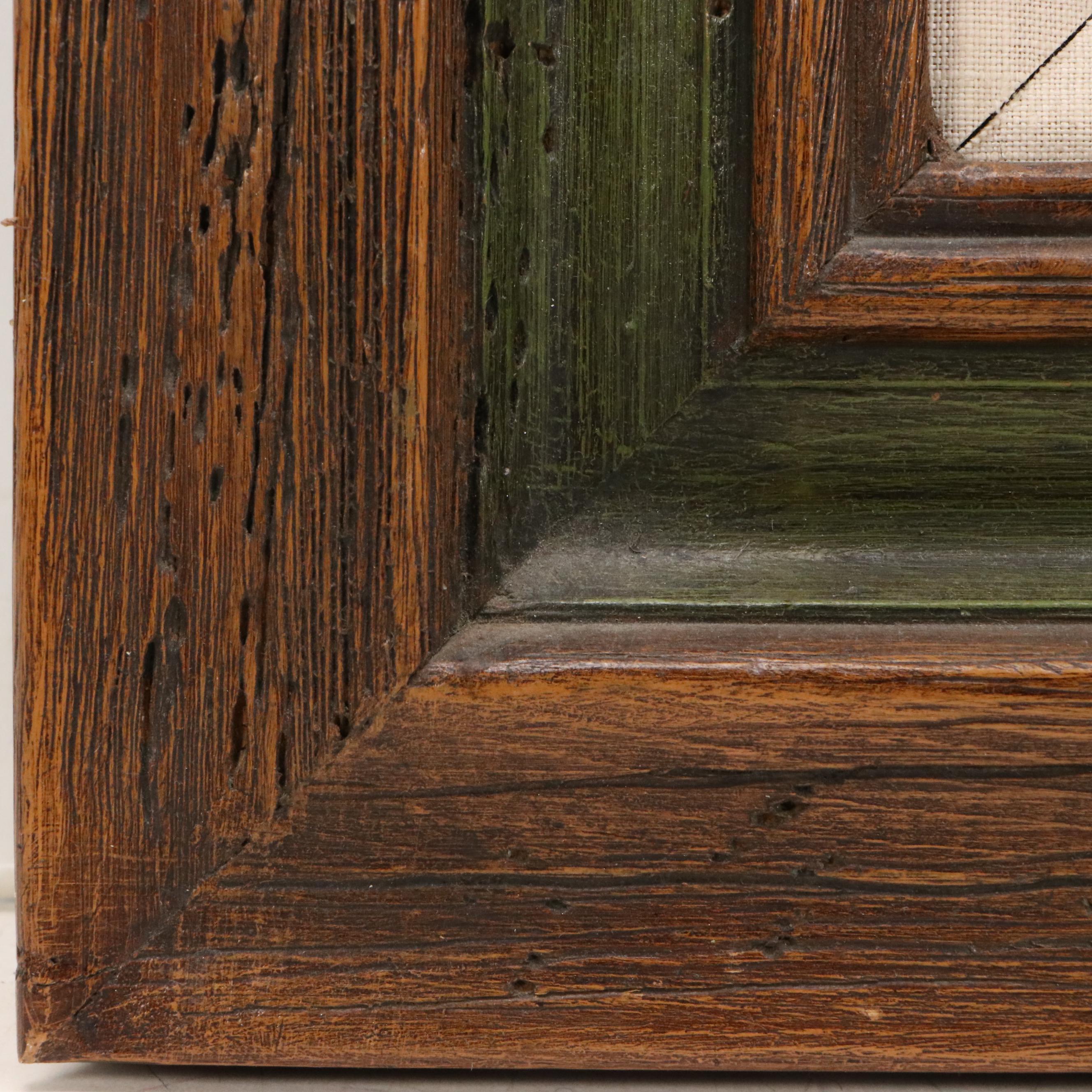 Rural Landscape Oil Painting of Shack, Late 20th Century