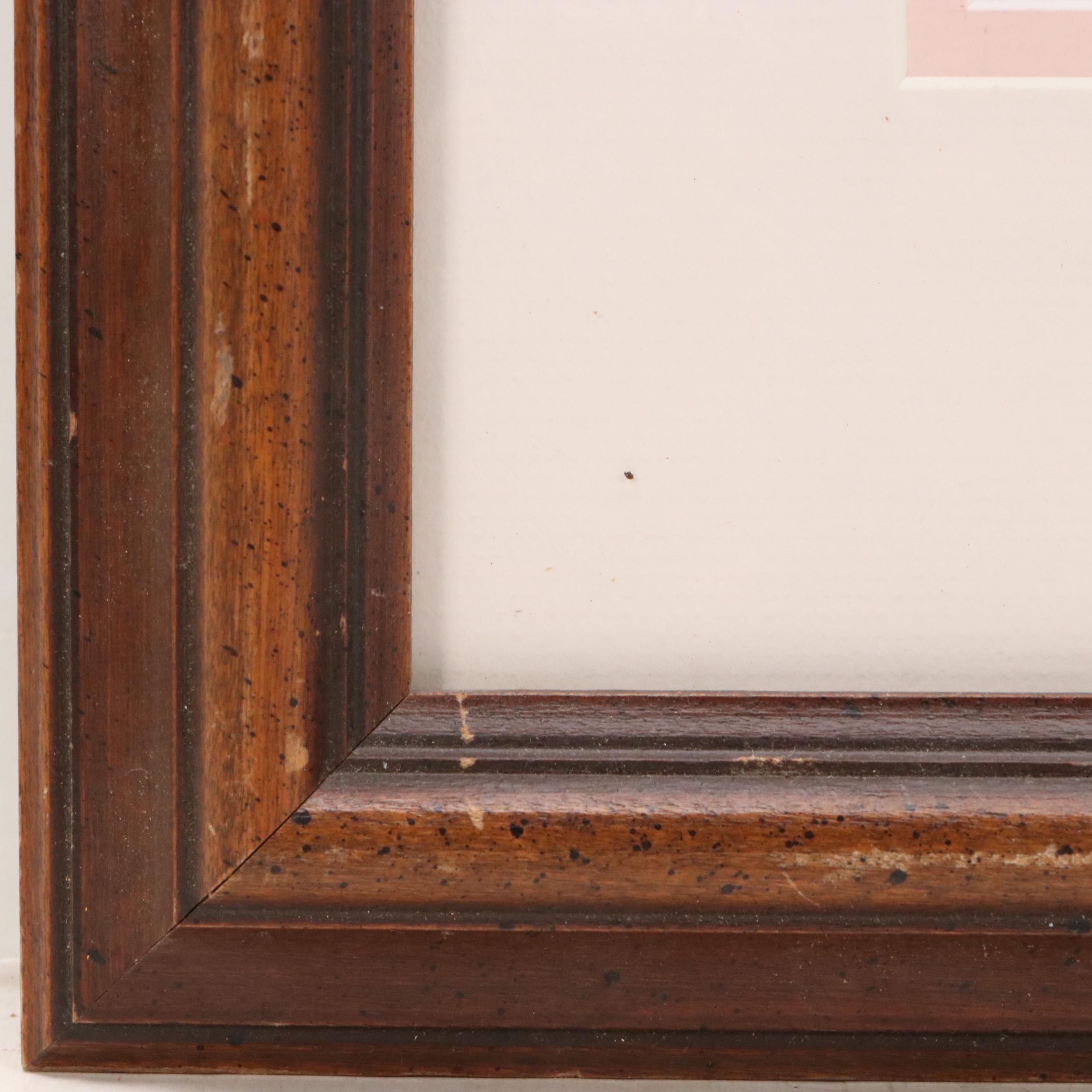 Etching with Aquatint of Figures Outside European Walled City