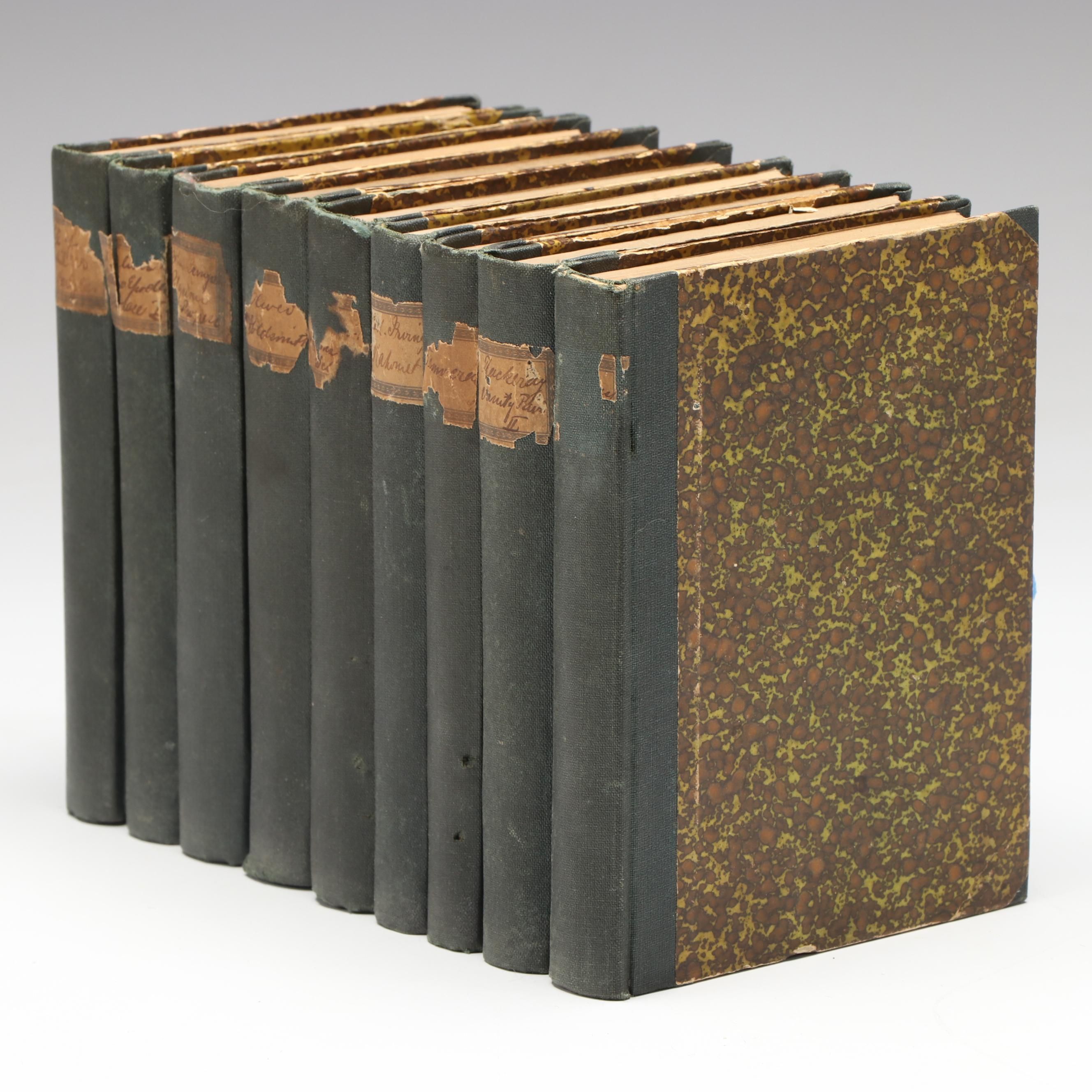 "Collection of British Authors" Partial Set, Mid to Late 19th Century