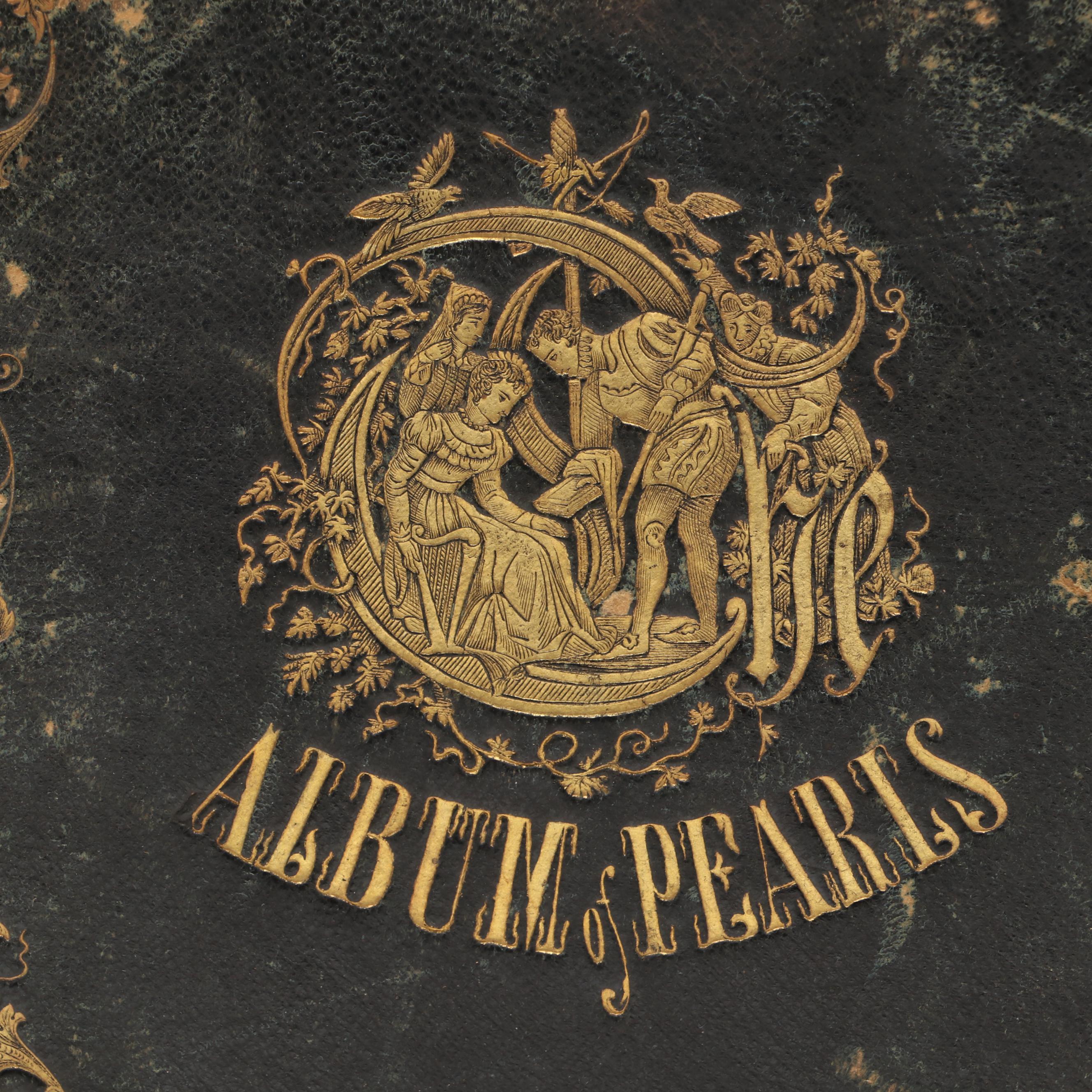 "Album of Pearls" Antique Autograph Book with Pictorial Engravings, Mid-19th C.