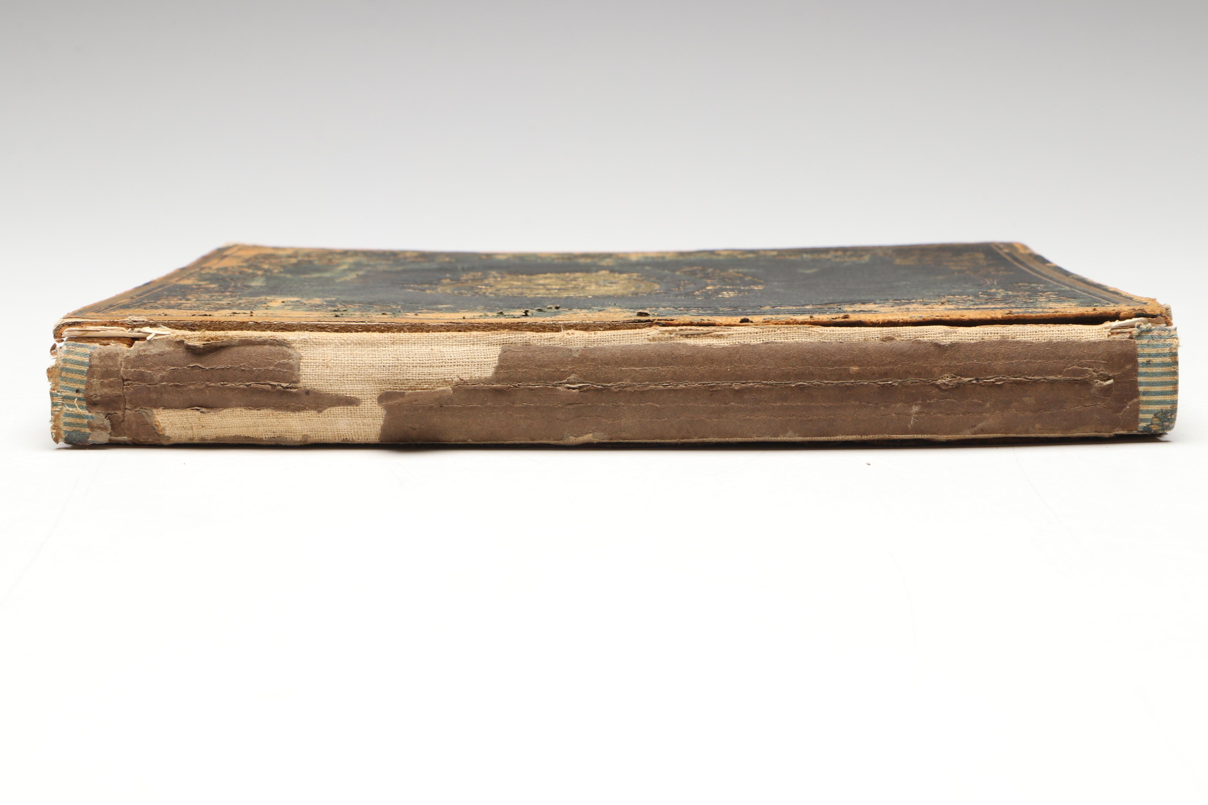 "Album of Pearls" Antique Autograph Book with Pictorial Engravings, Mid-19th C.