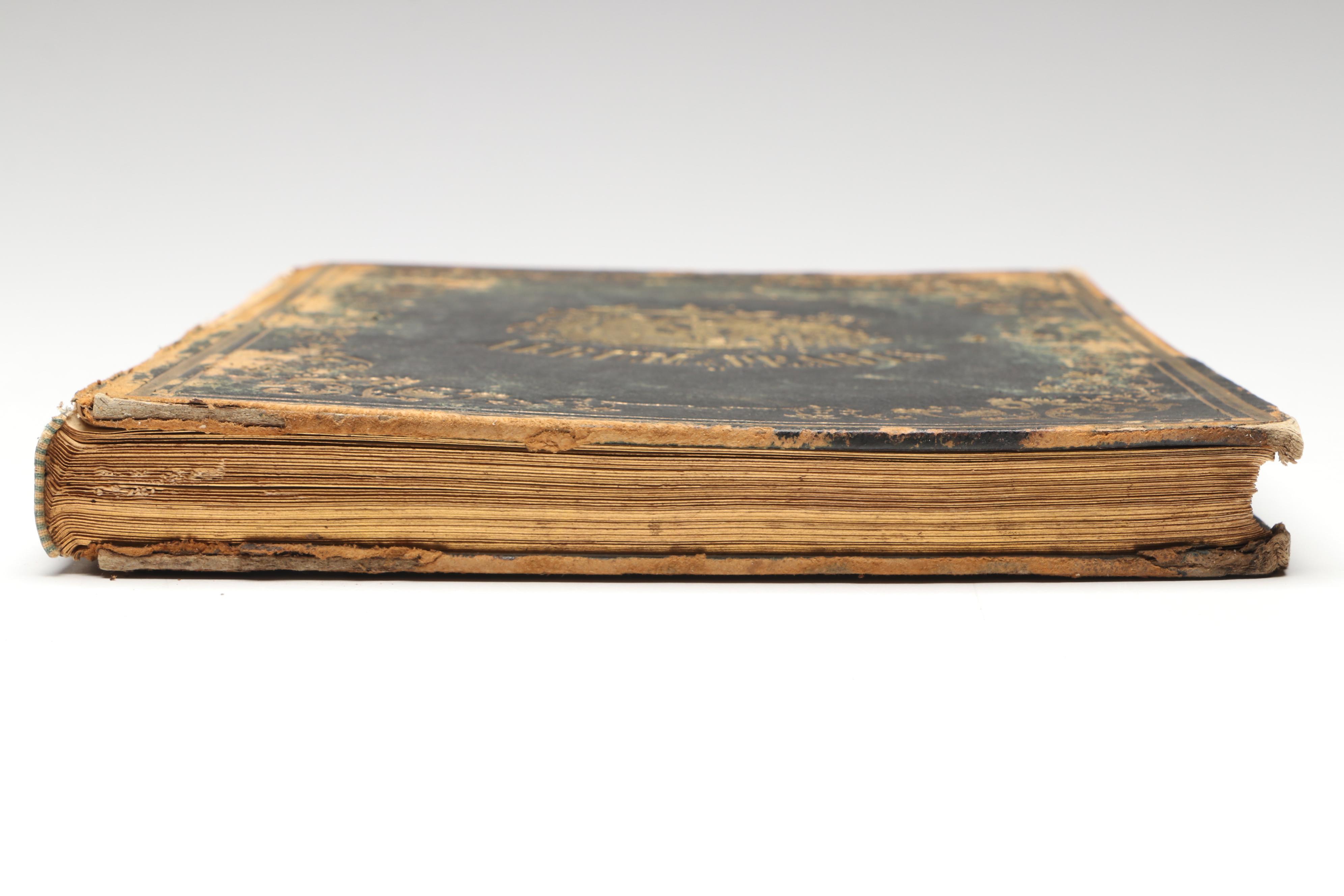 "Album of Pearls" Antique Autograph Book with Pictorial Engravings, Mid-19th C.