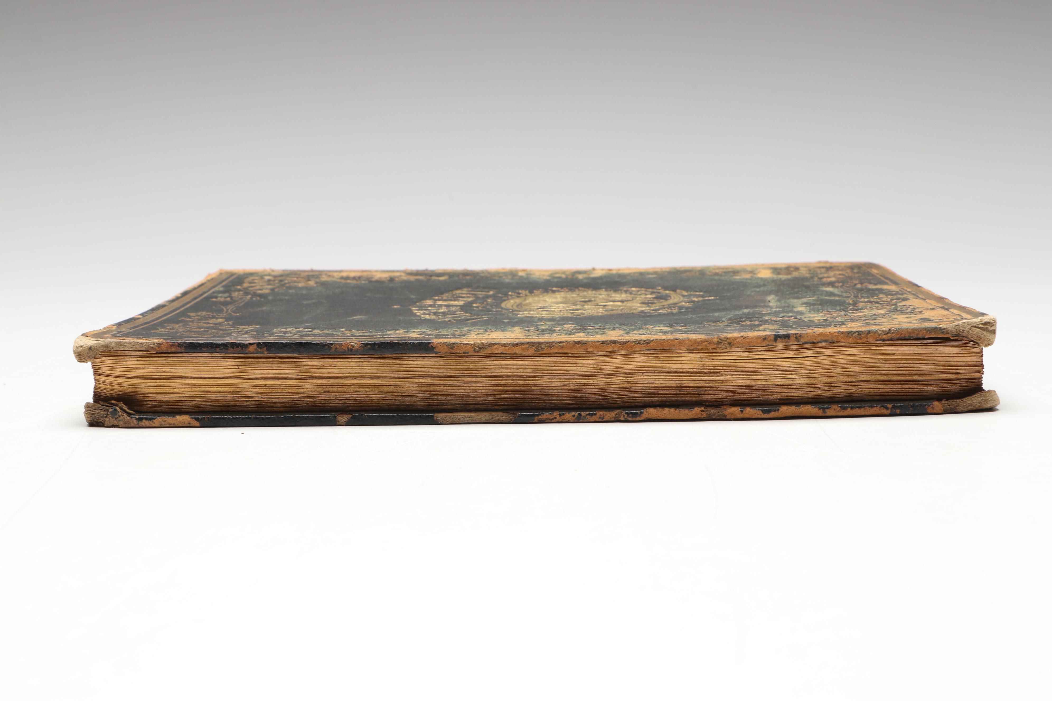 "Album of Pearls" Antique Autograph Book with Pictorial Engravings, Mid-19th C.