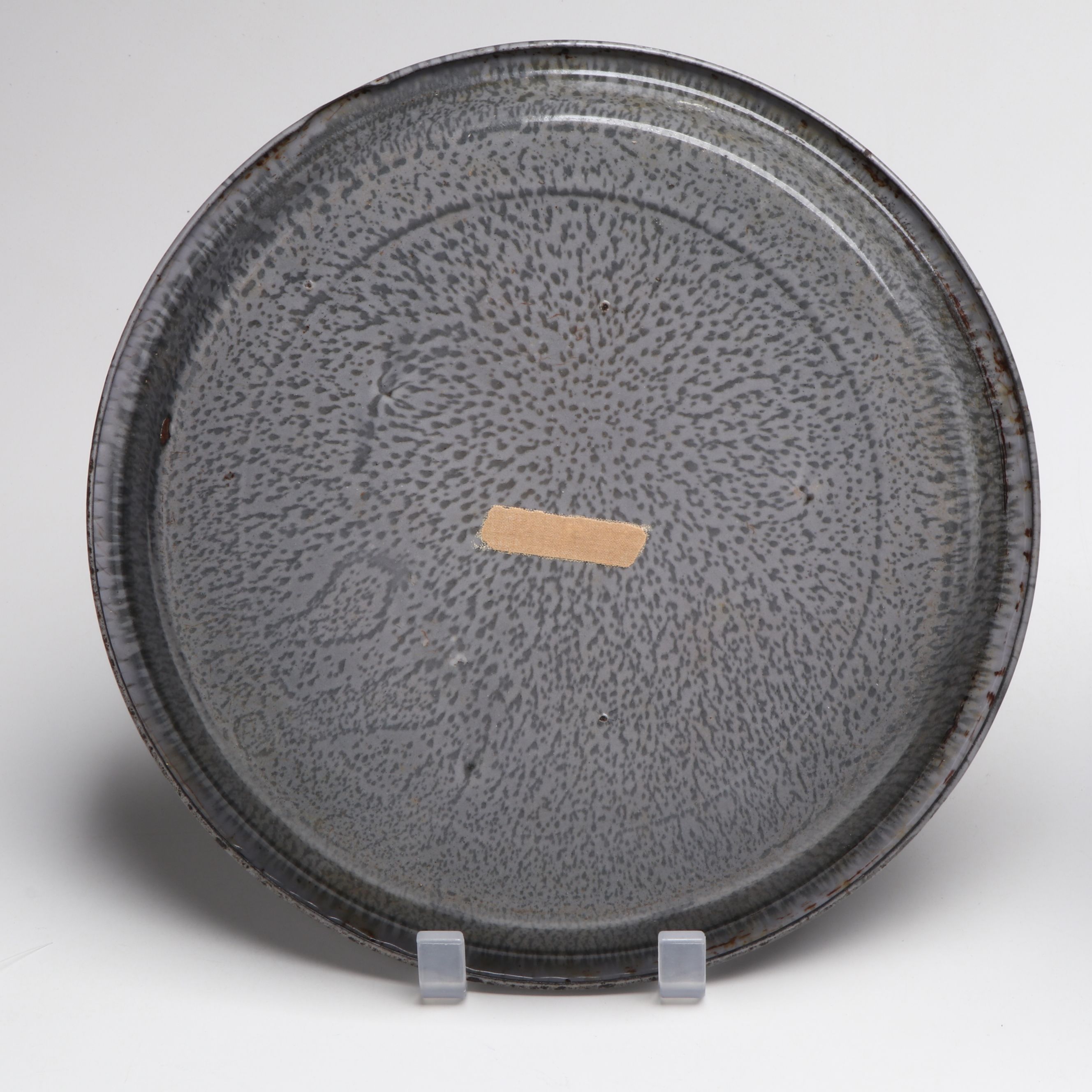 L.G. Mfg. Co. Pitcher with Other Mottled Gray Enamelware