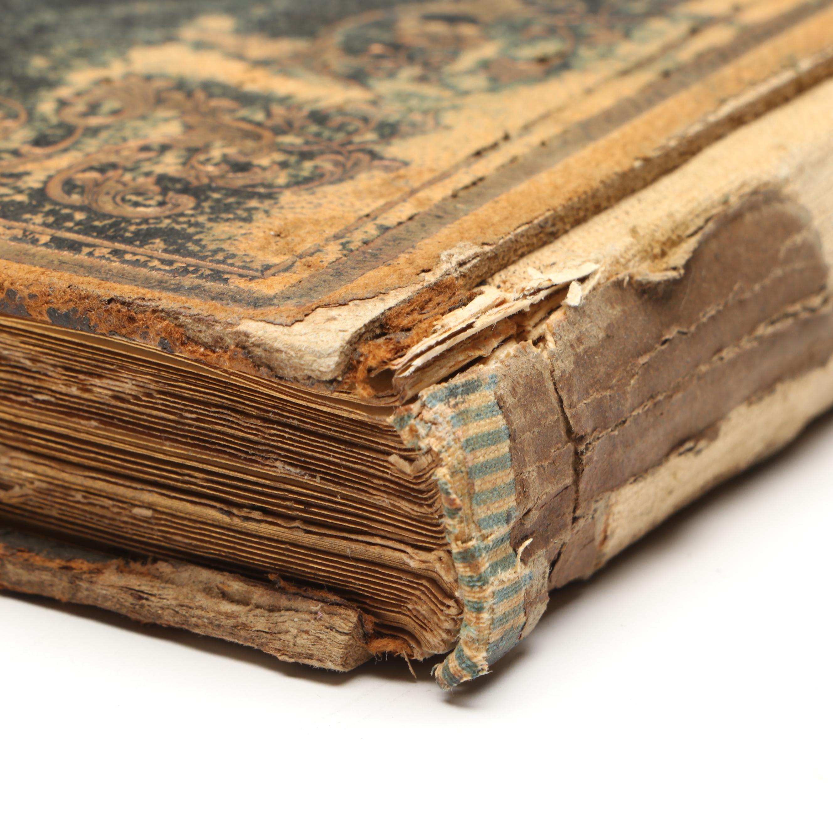 "Album of Pearls" Antique Autograph Book with Pictorial Engravings, Mid-19th C.