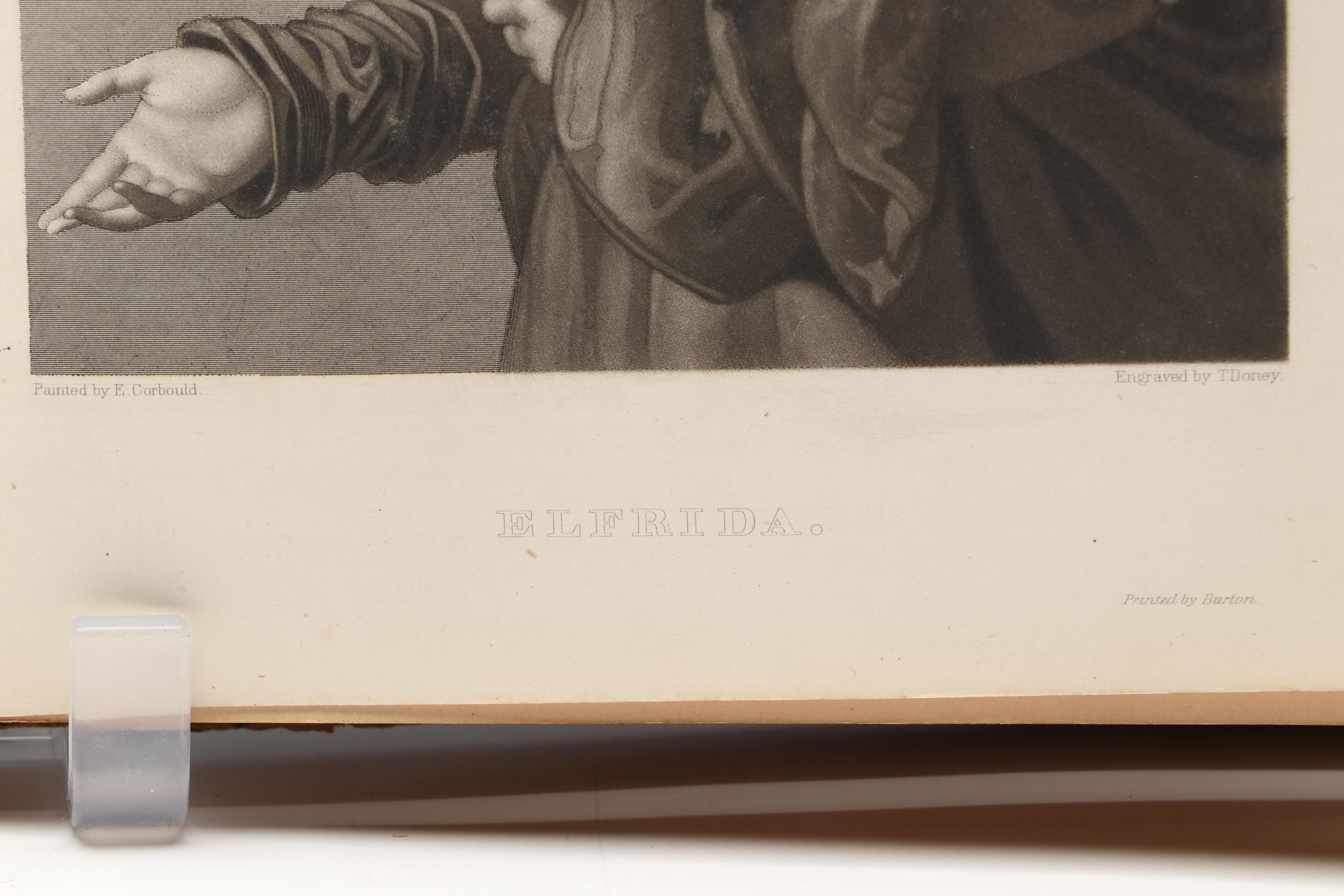 "Album of Pearls" Antique Autograph Book with Pictorial Engravings, Mid-19th C.