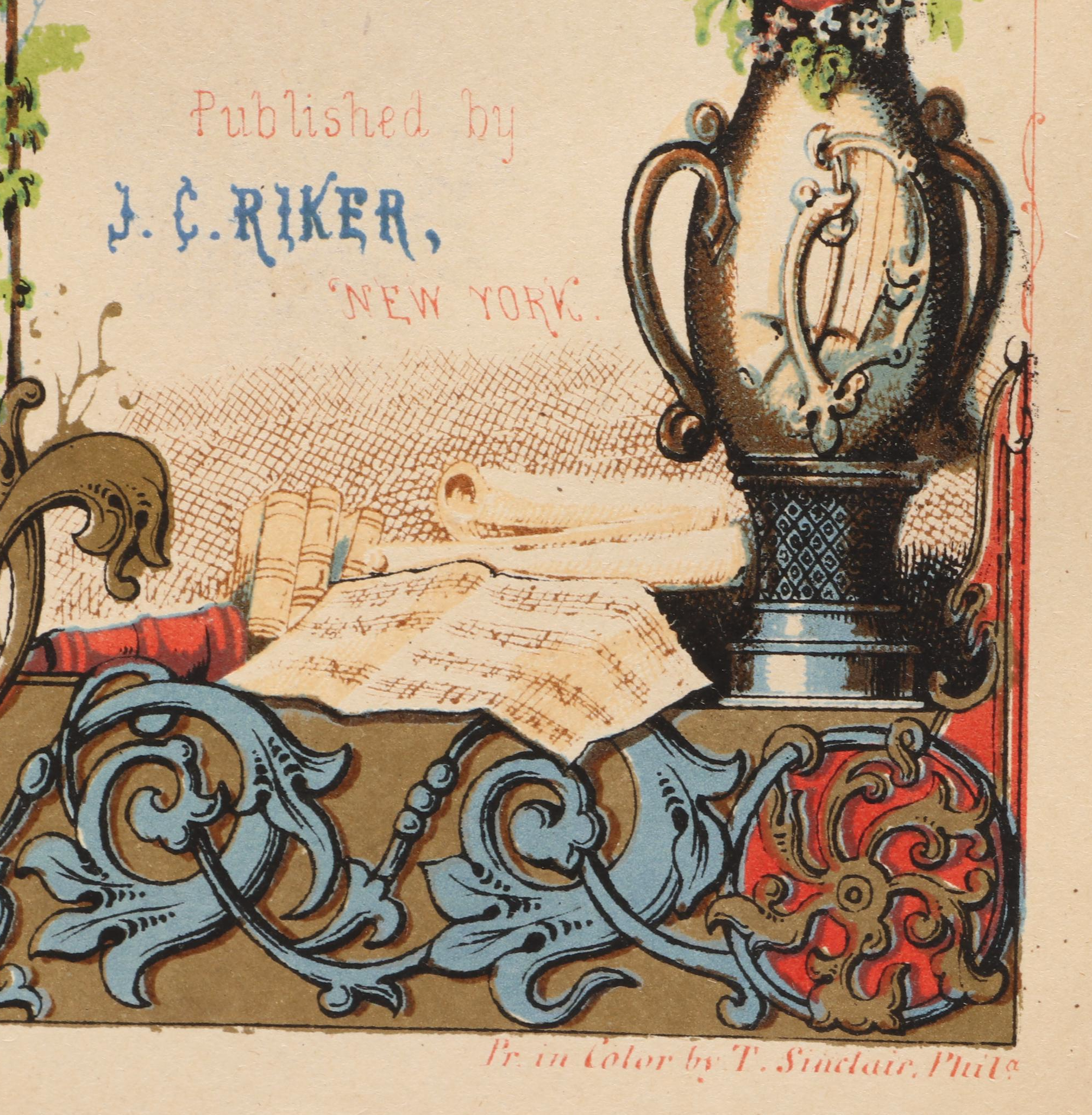 "Album of Pearls" Antique Autograph Book with Pictorial Engravings, Mid-19th C.