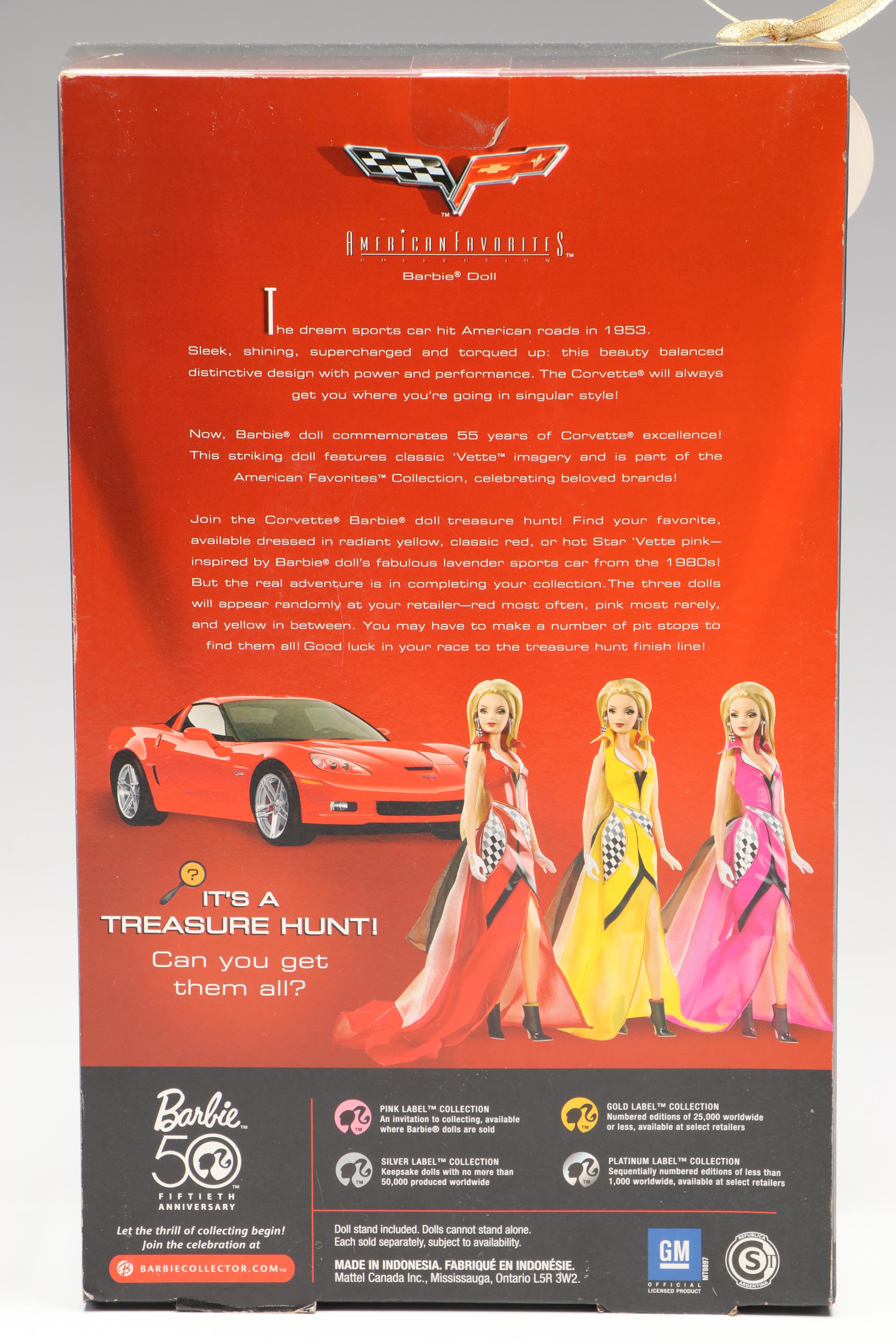 Barbie Pink Label American Favorites Collection "Corvette" Doll
