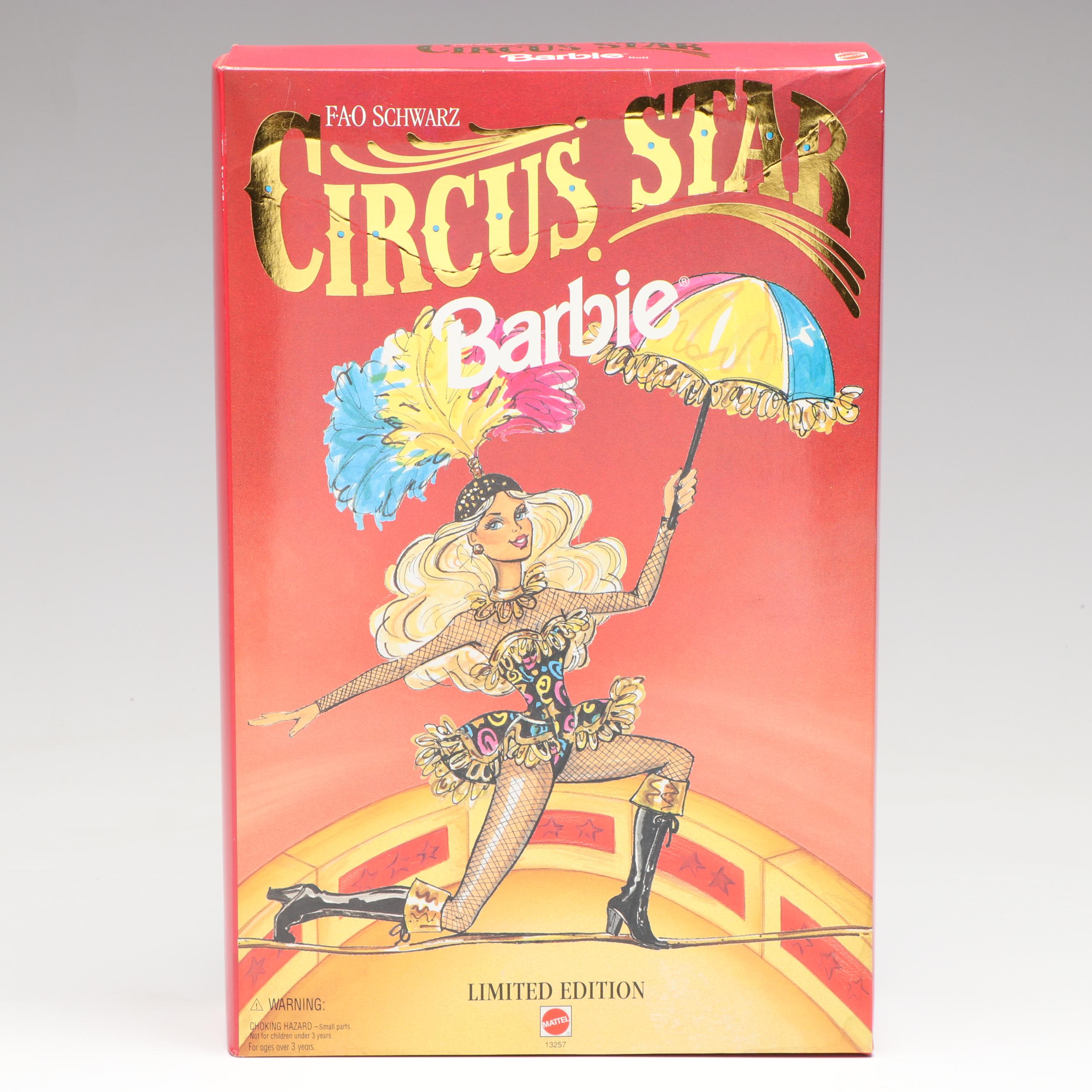 Mattel Limited Edition FAO Schwarz "Circus Star Barbie" Doll, 1994