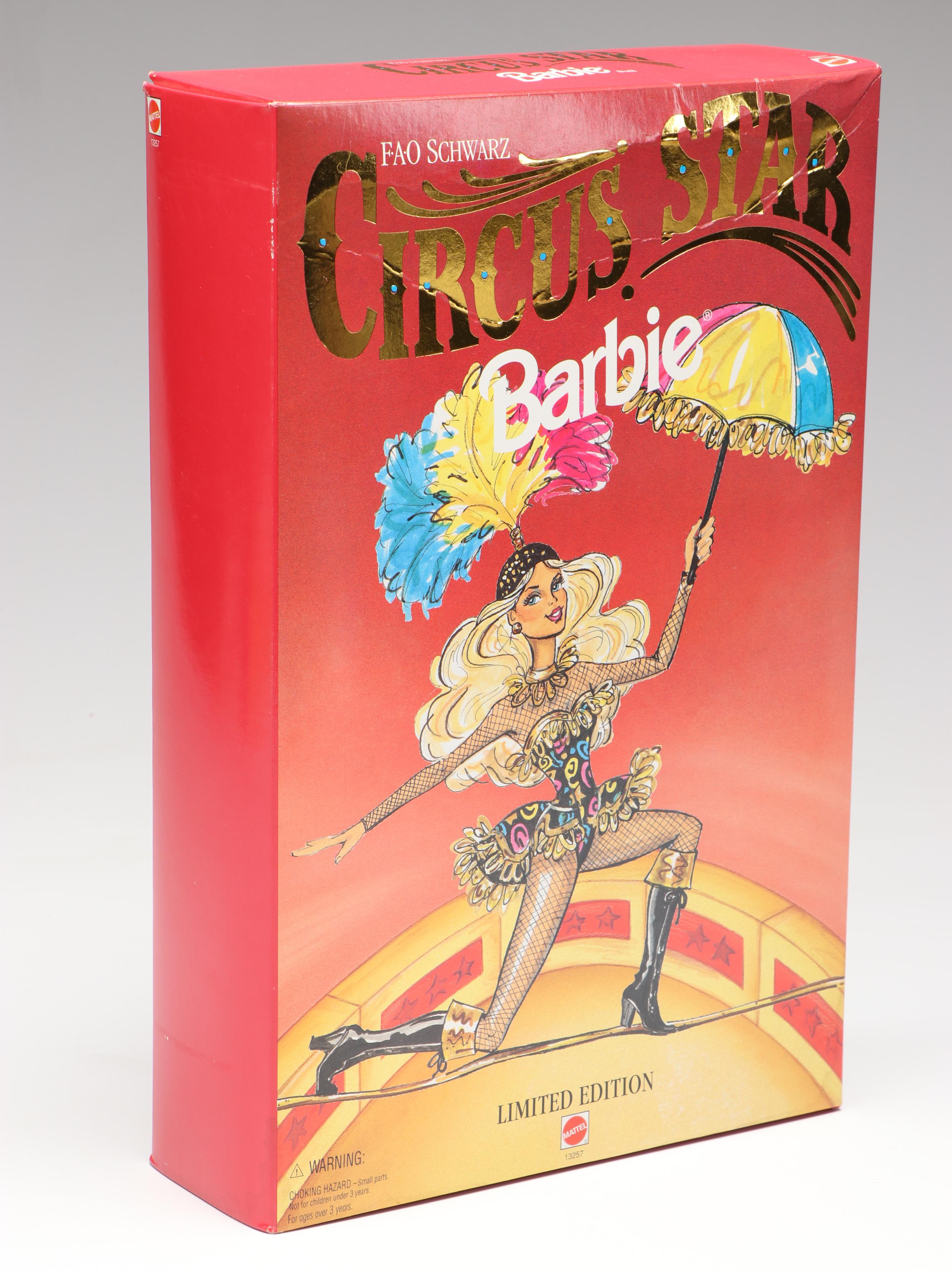 Mattel Limited Edition FAO Schwarz "Circus Star Barbie" Doll, 1994