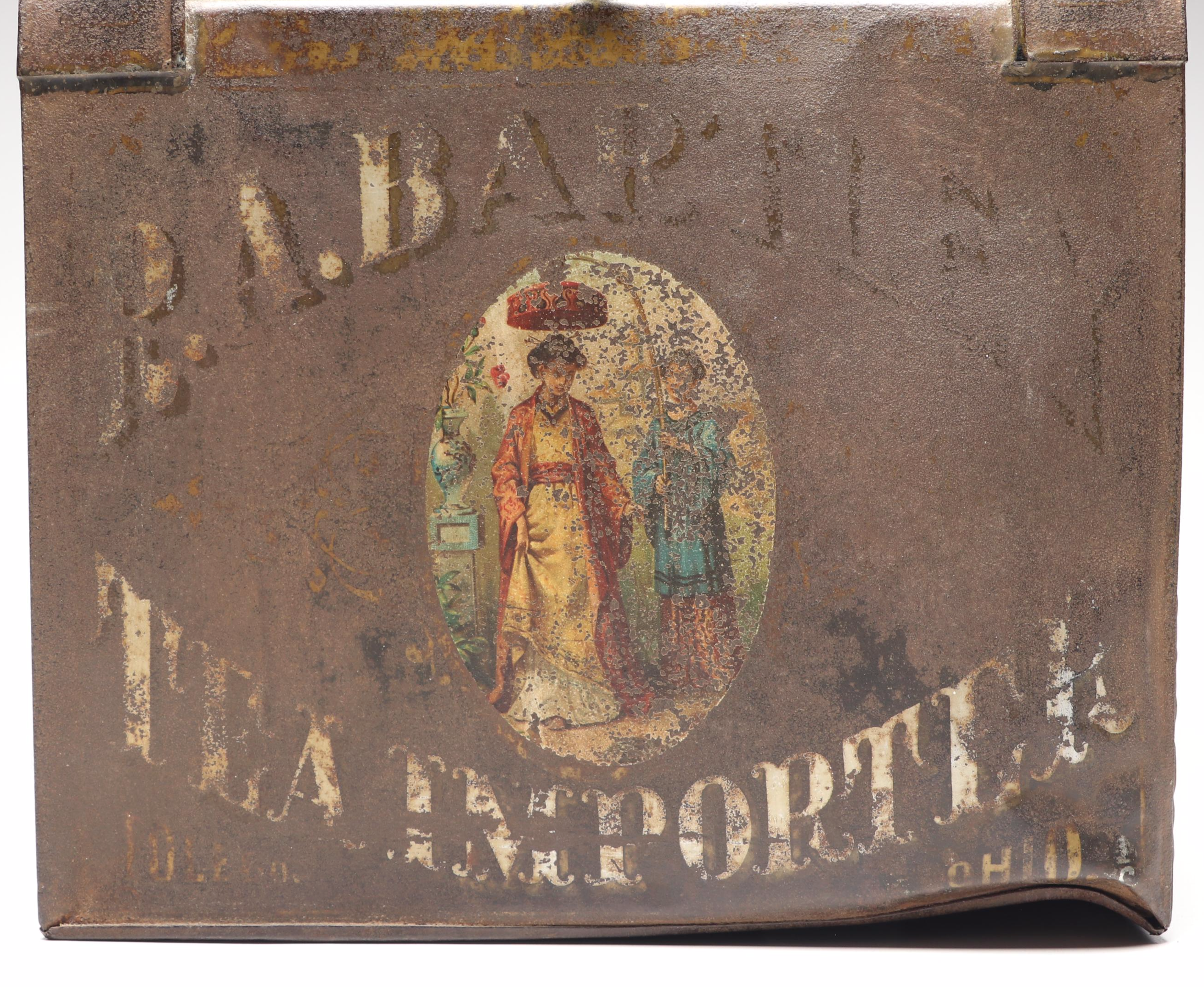 Gunpowder Tea Metal Store Display Canister, Late 19th Century