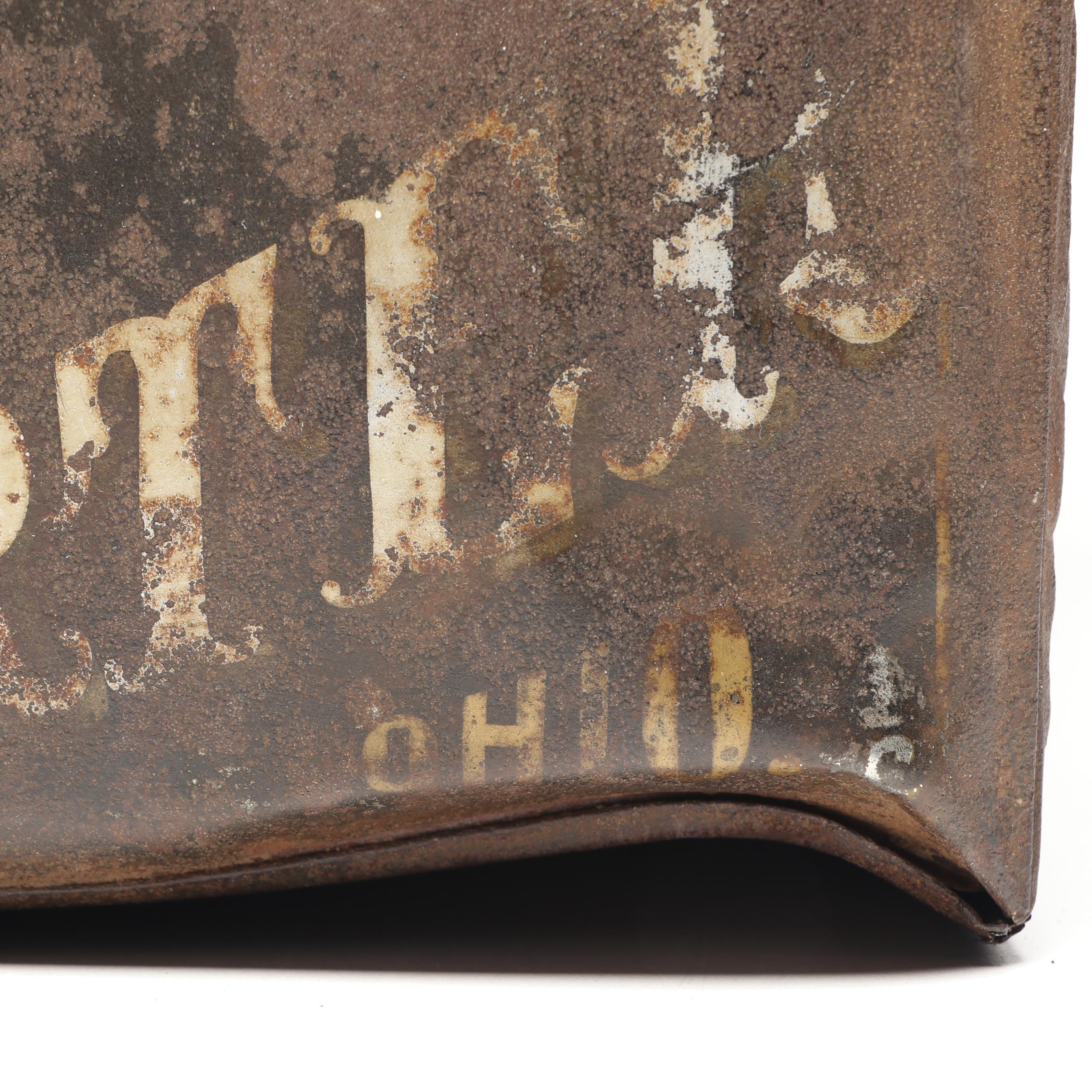 Gunpowder Tea Metal Store Display Canister, Late 19th Century