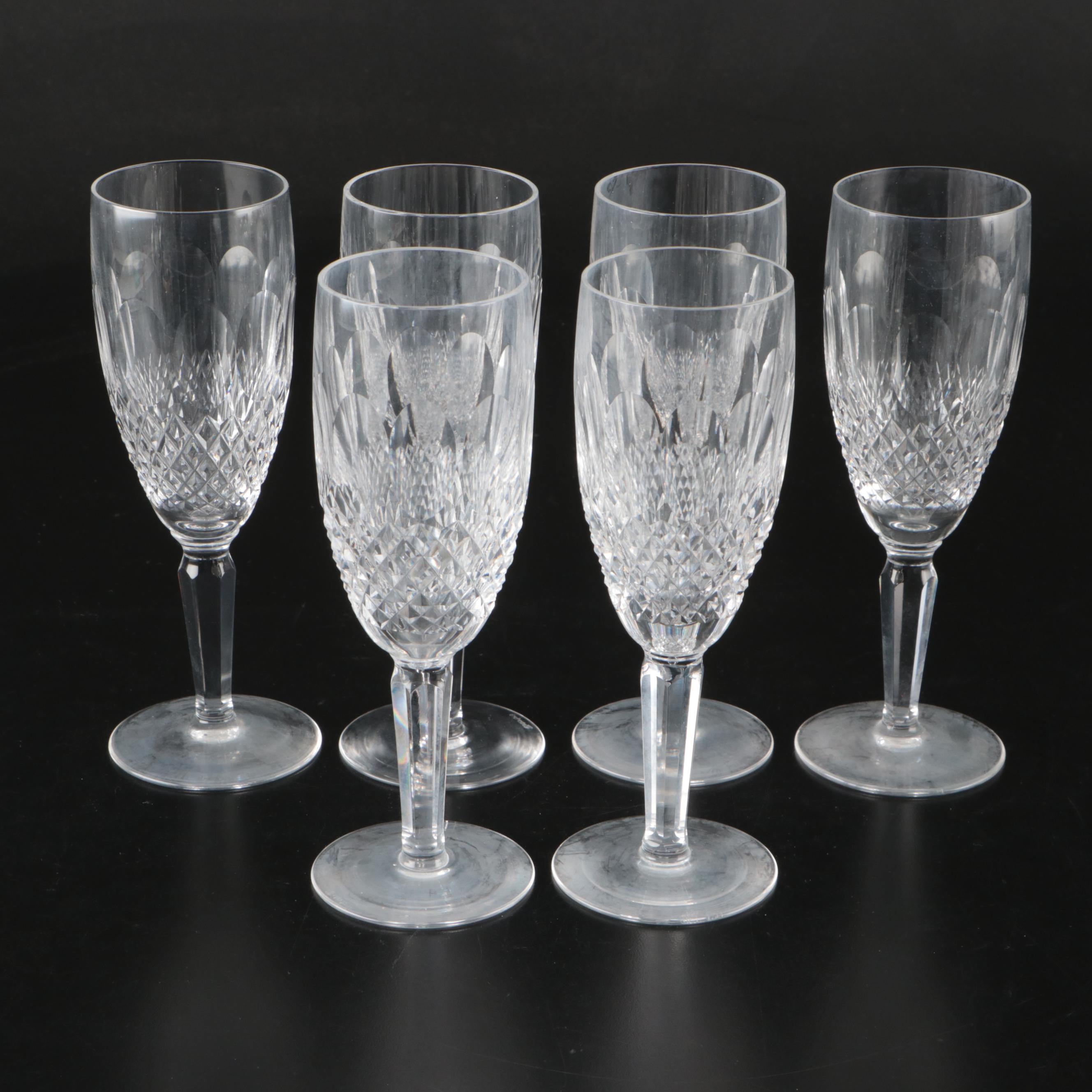 Waterford "Colleen" Crystal Champagne Flutes
