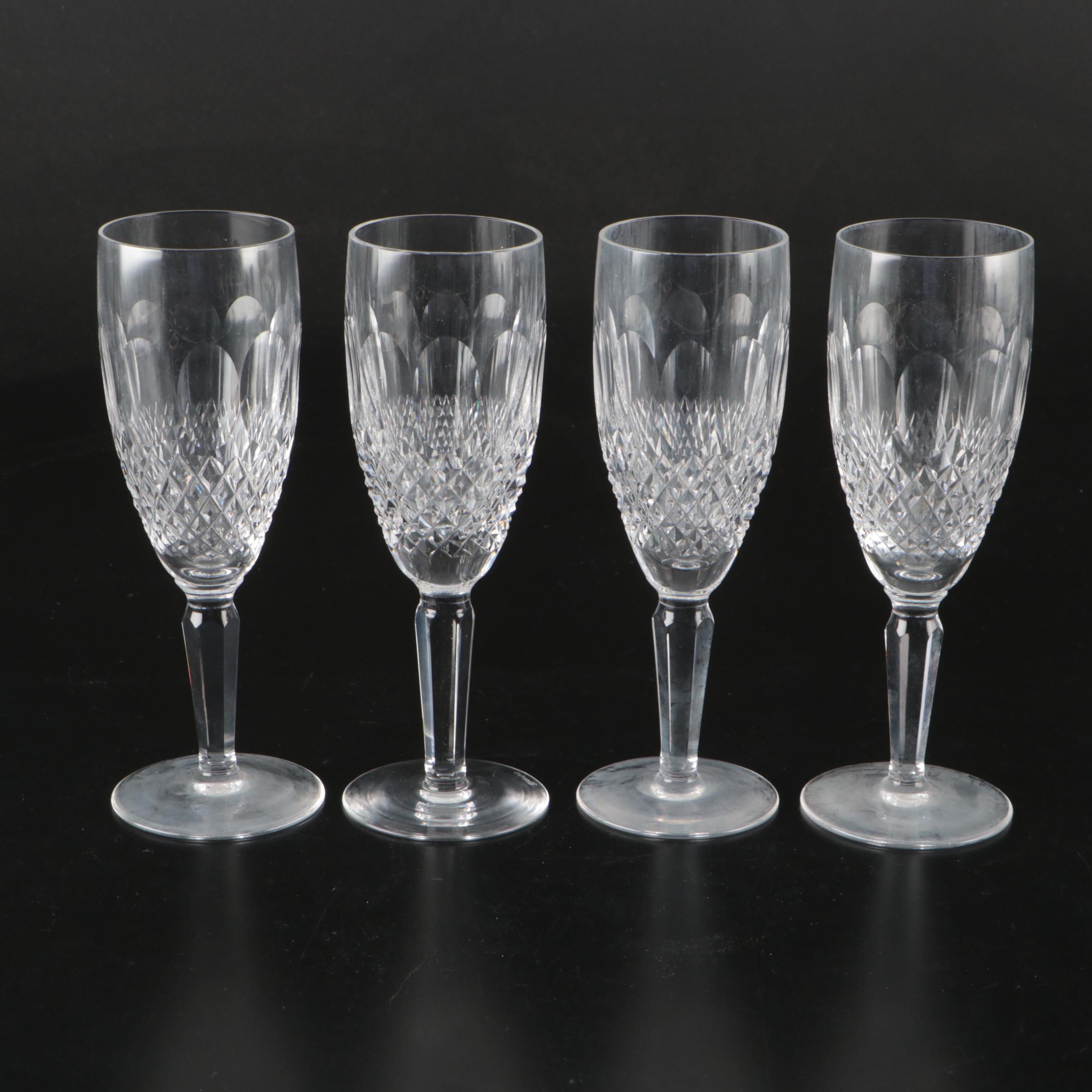 Waterford "Colleen" Crystal Champagne Flutes