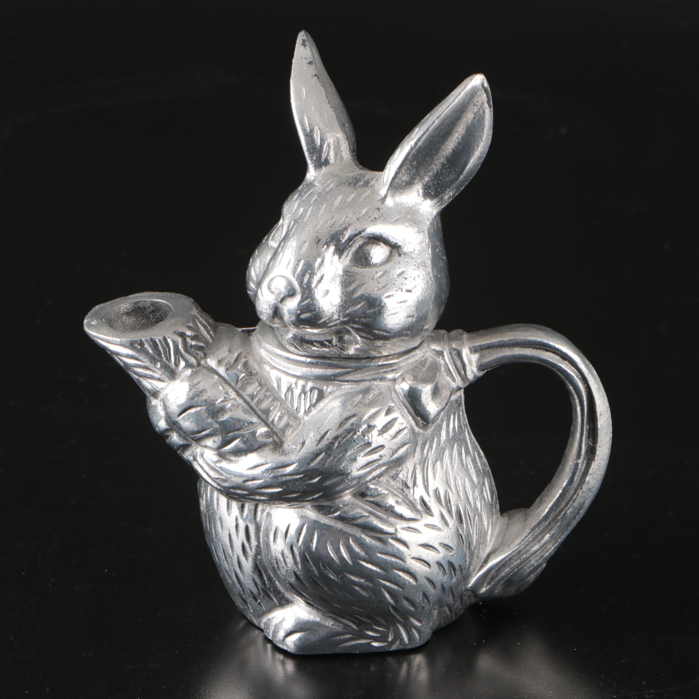 Arthur Court Rabbit Figurines with Other Serving Pieces and Baking Mold