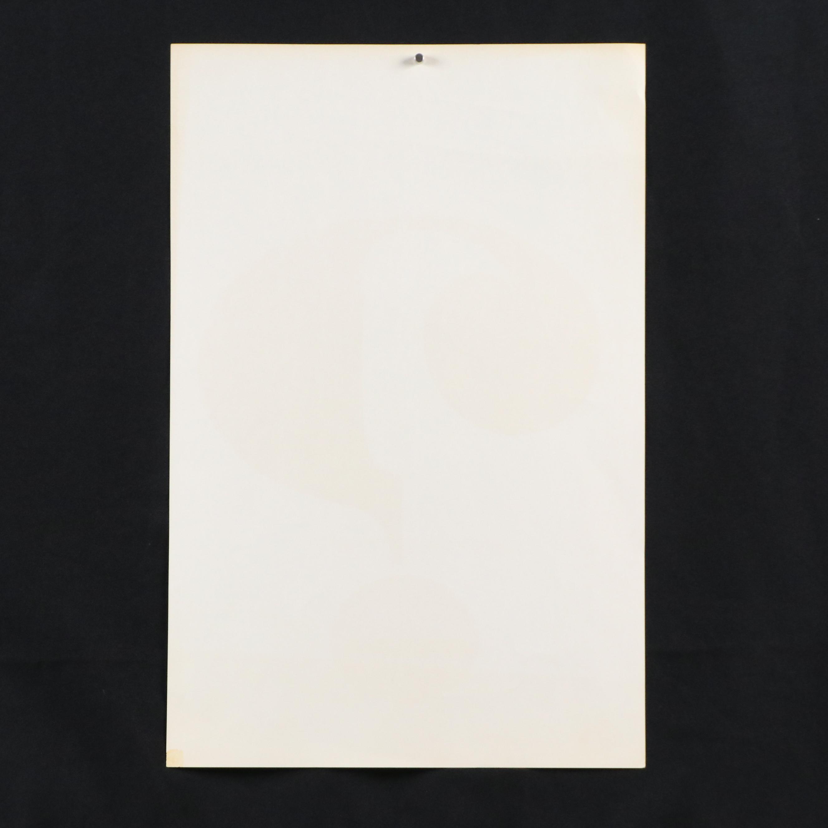 Rickie Tickie Inc. Offset Lithograph with Question Mark, 1969