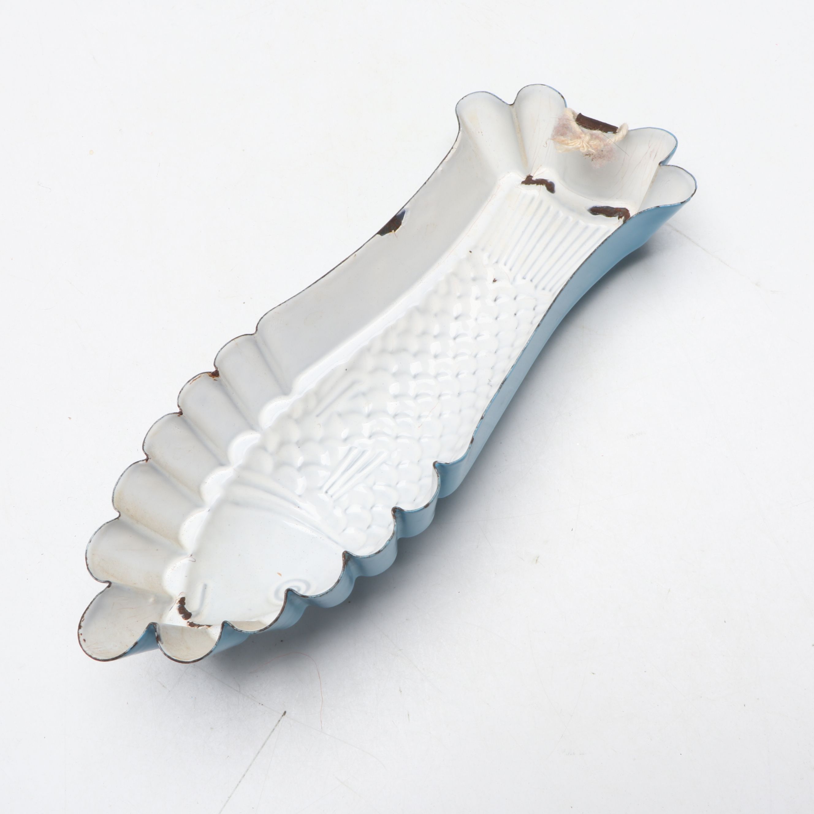 Cooking Pan, Plates and Other Blue Speckled and Marbled Enamelware