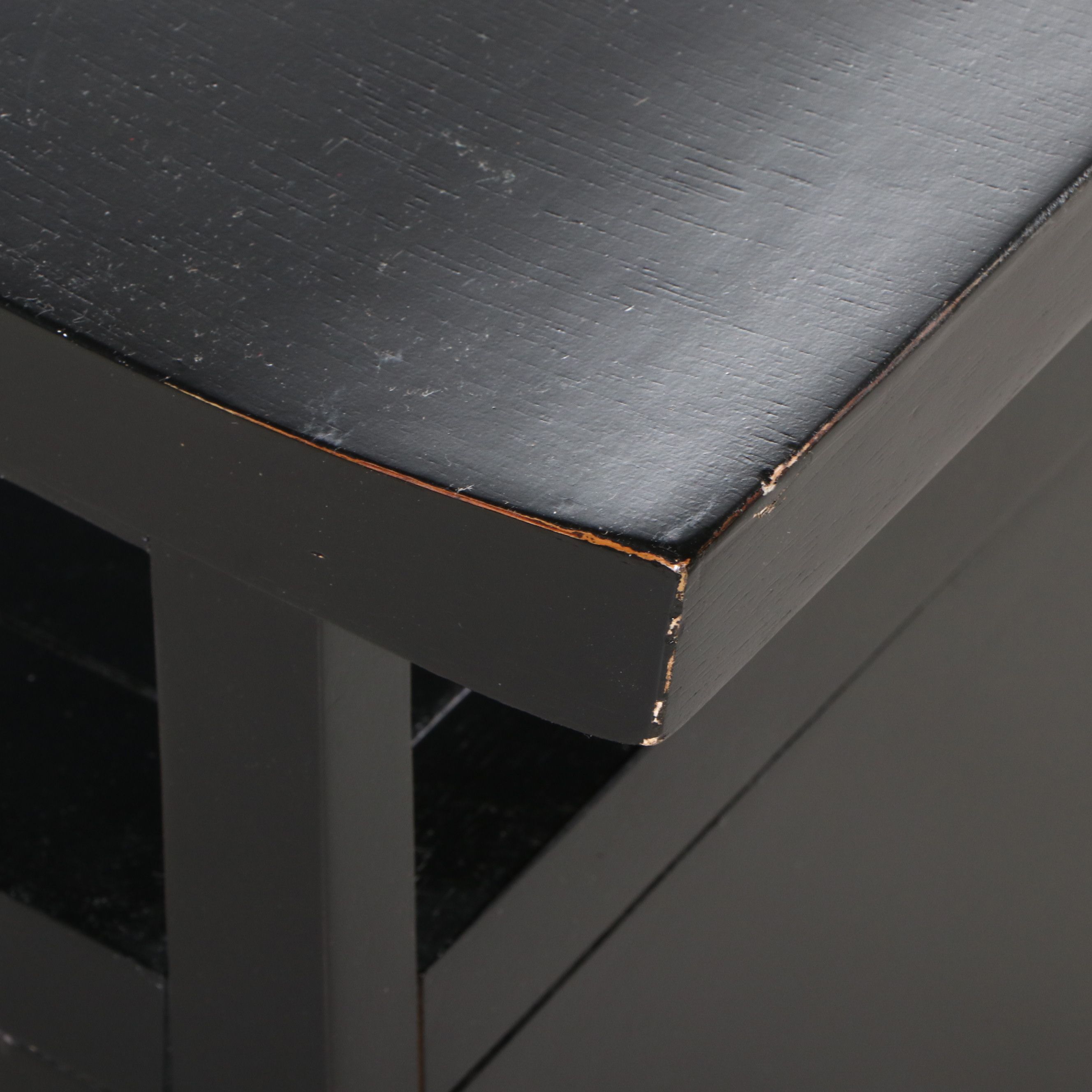 Pier 1 Imports Ebonized Entertainment Cabinet