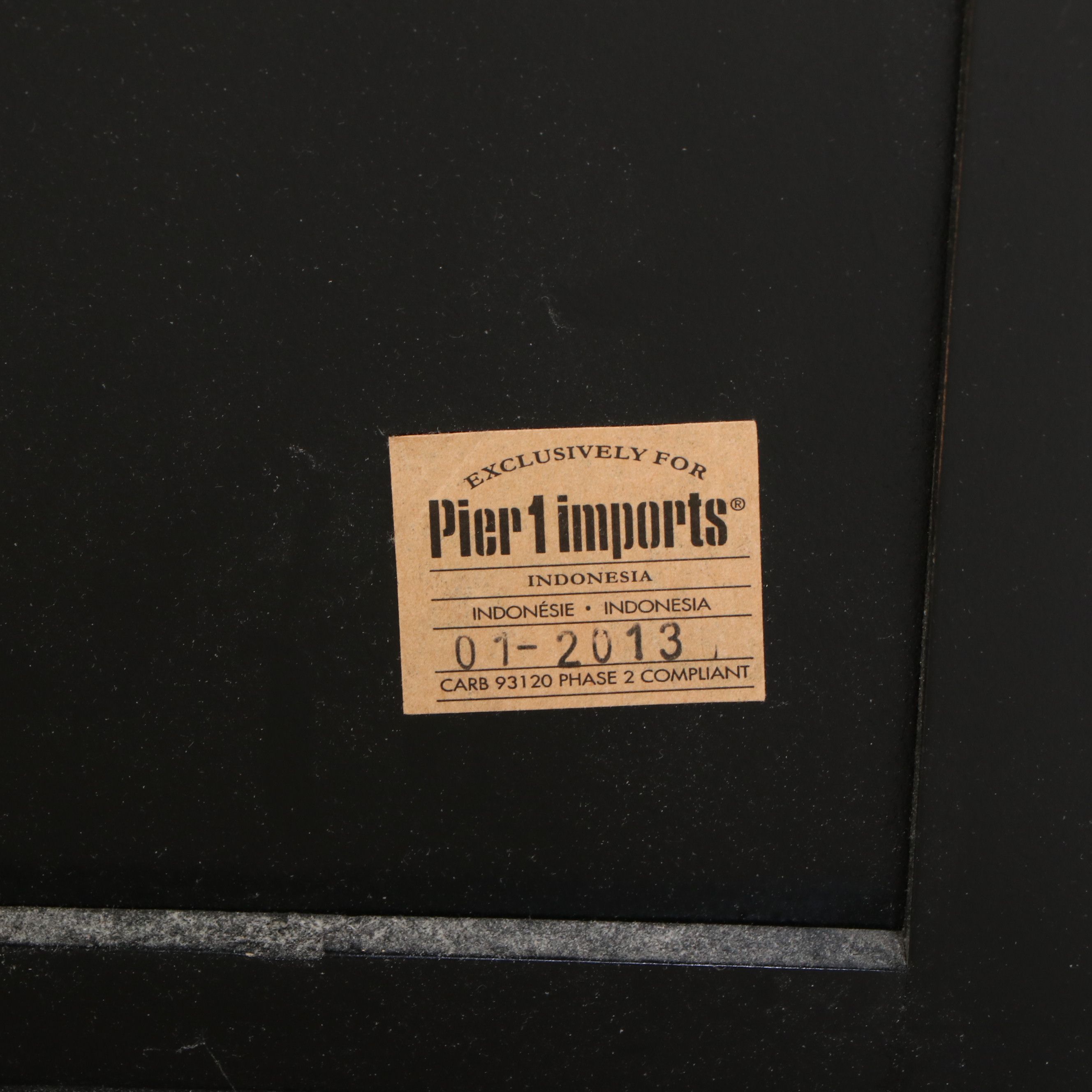 Pier 1 Imports Ebonized Entertainment Cabinet