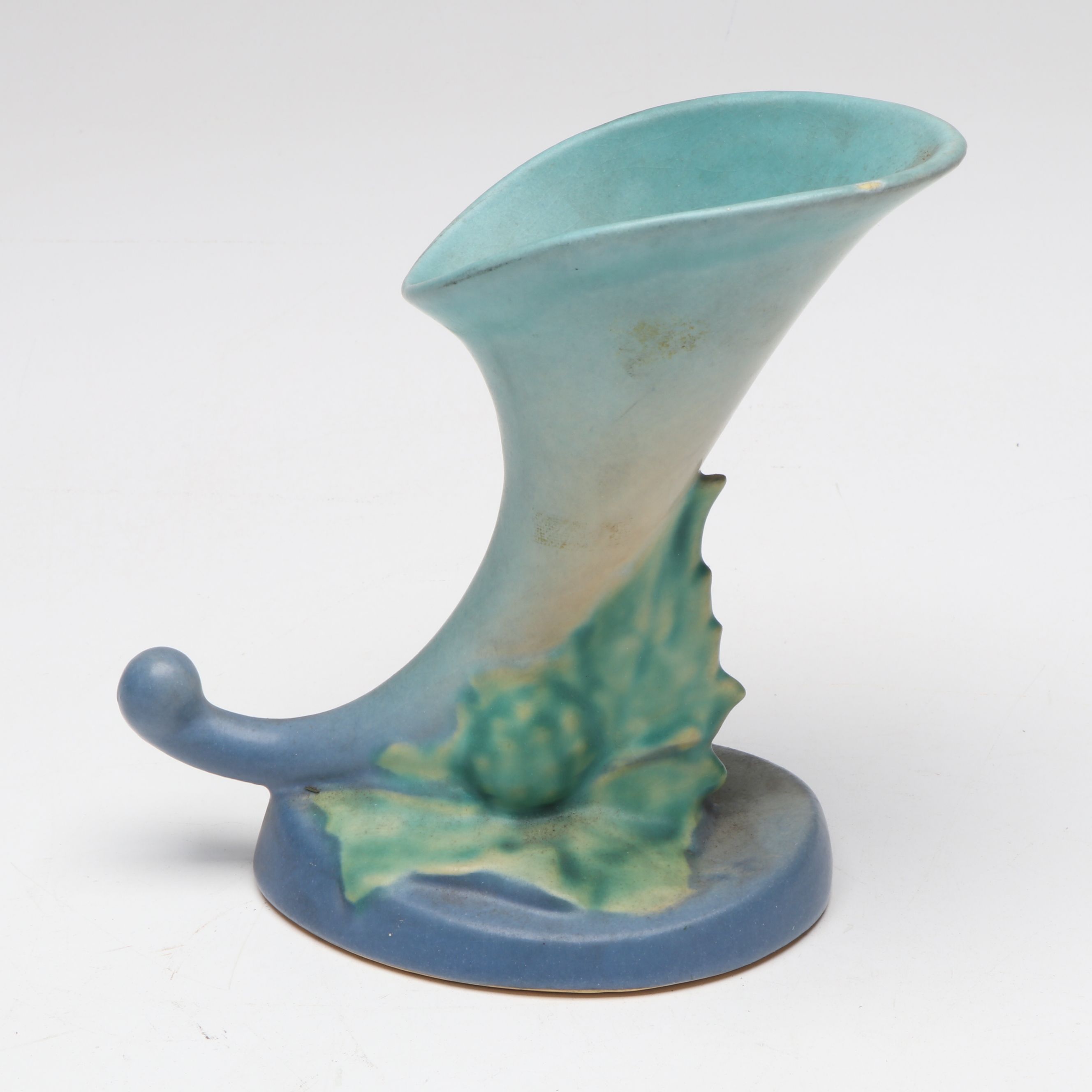 Roseville Pottery "Columbine" Planter with Cornucopia Vase