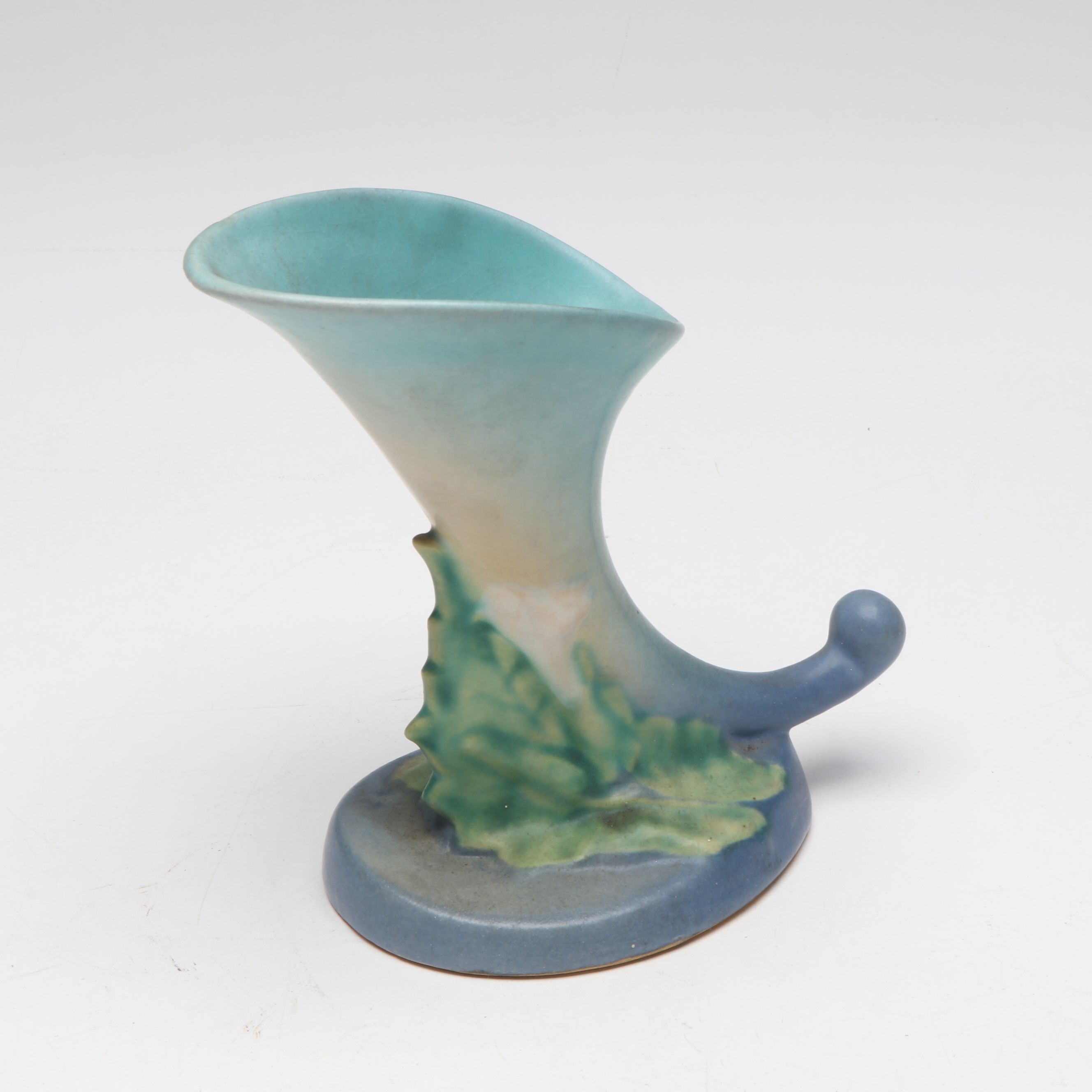 Roseville Pottery "Columbine" Planter with Cornucopia Vase