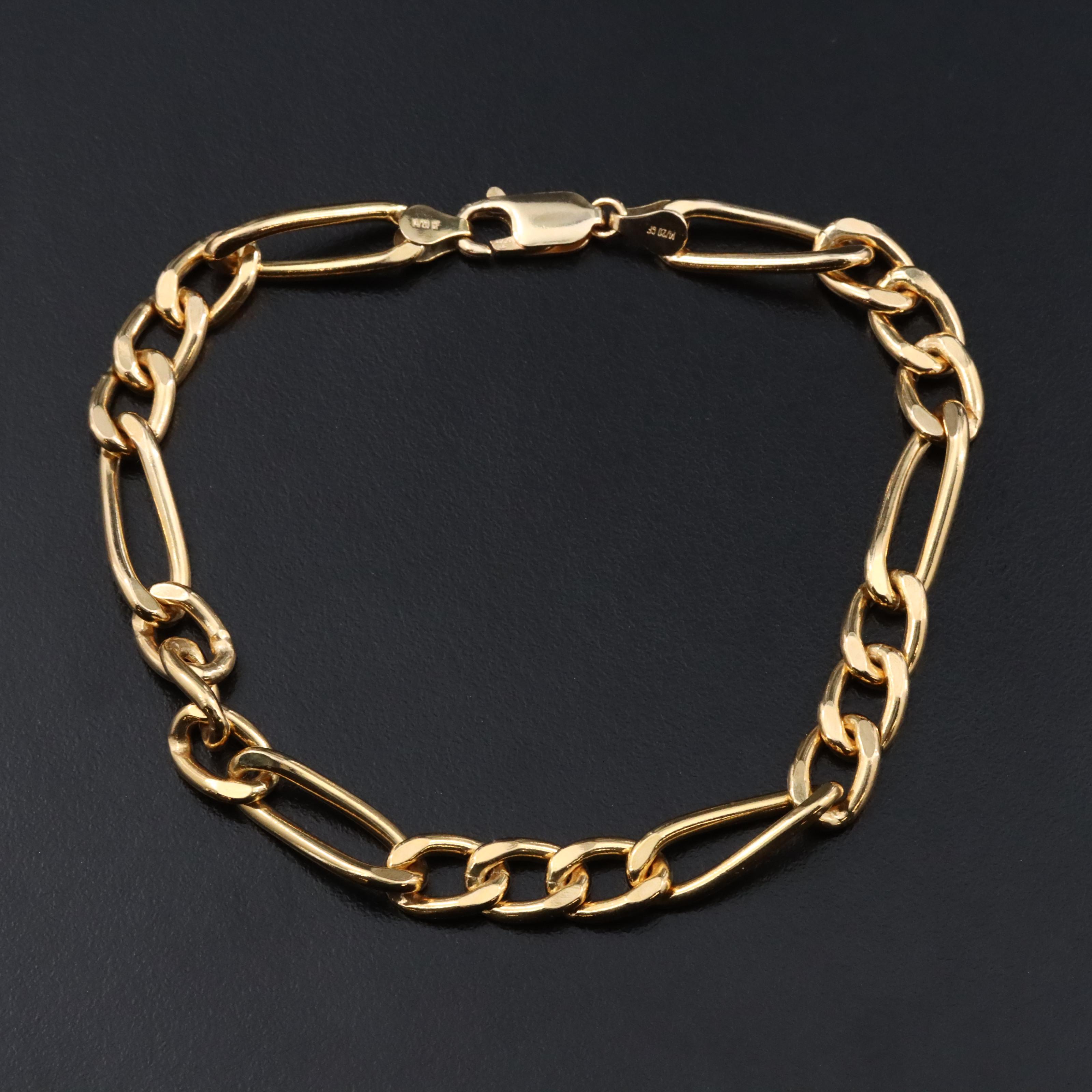 Gold-Filled Figaro Chain Bracelet