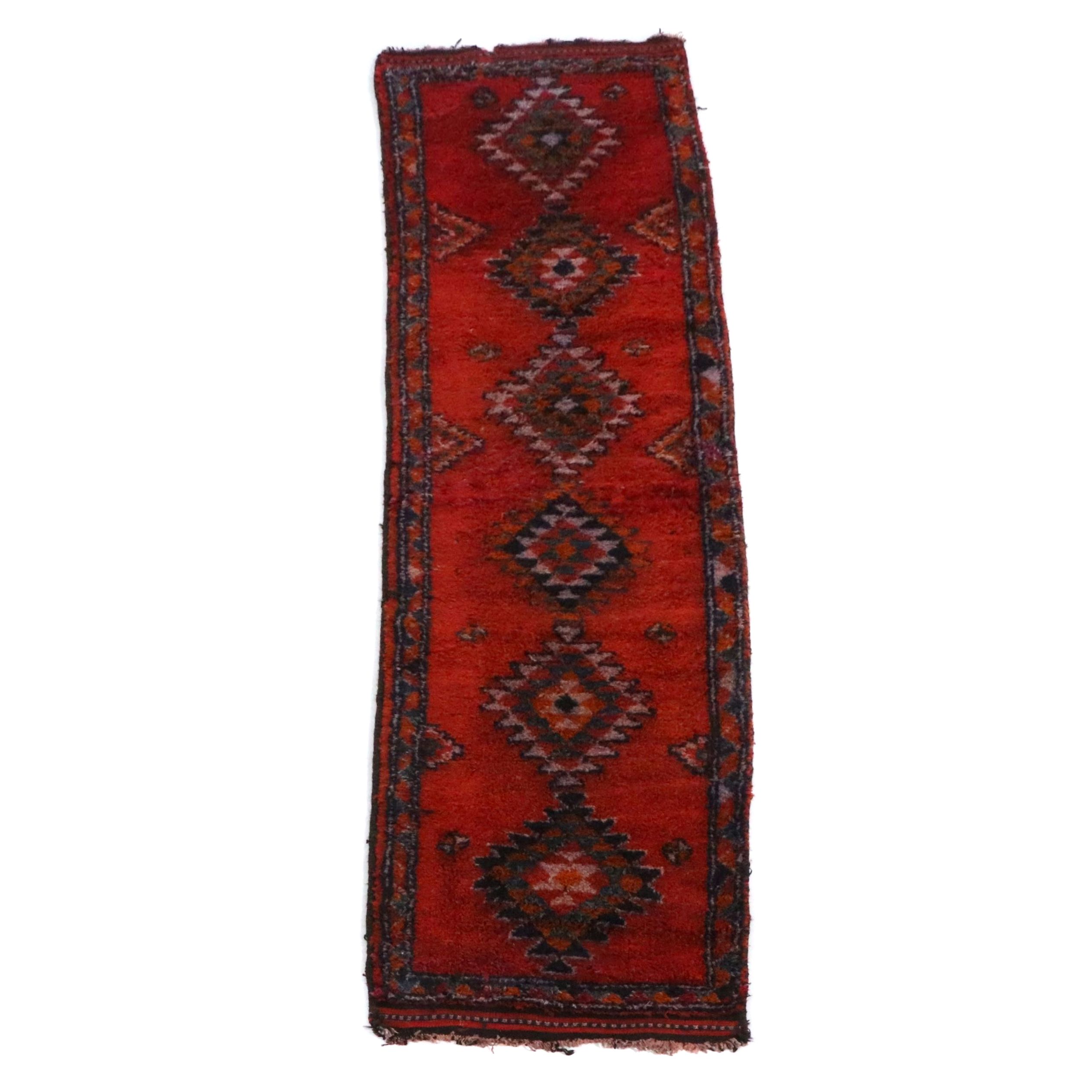 3'1 x 12'6 Hand-Knotted Turkish Village Carpet Runner Long Rug