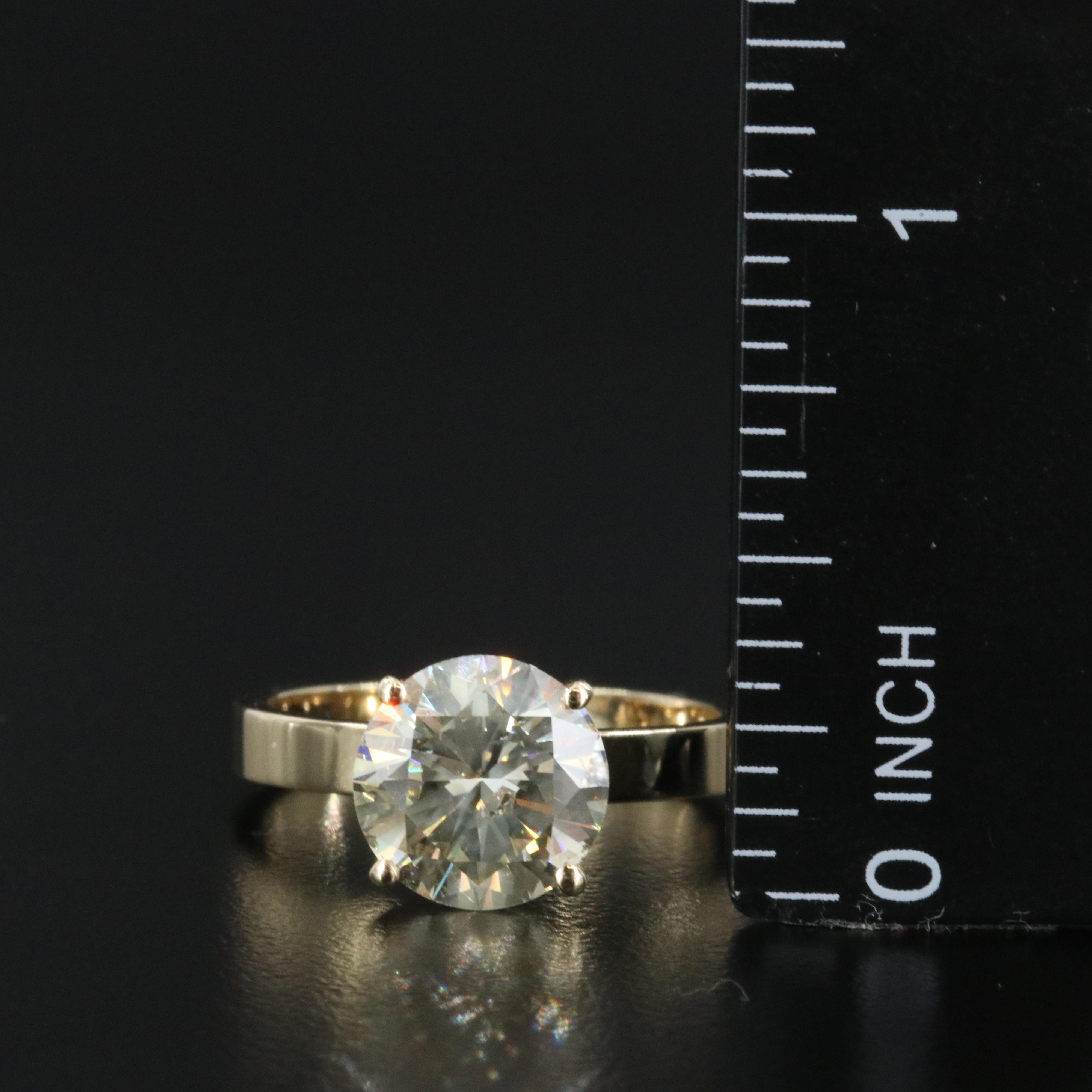 14K 3.22 CT Diamond Ring with IGI Jewelry Report