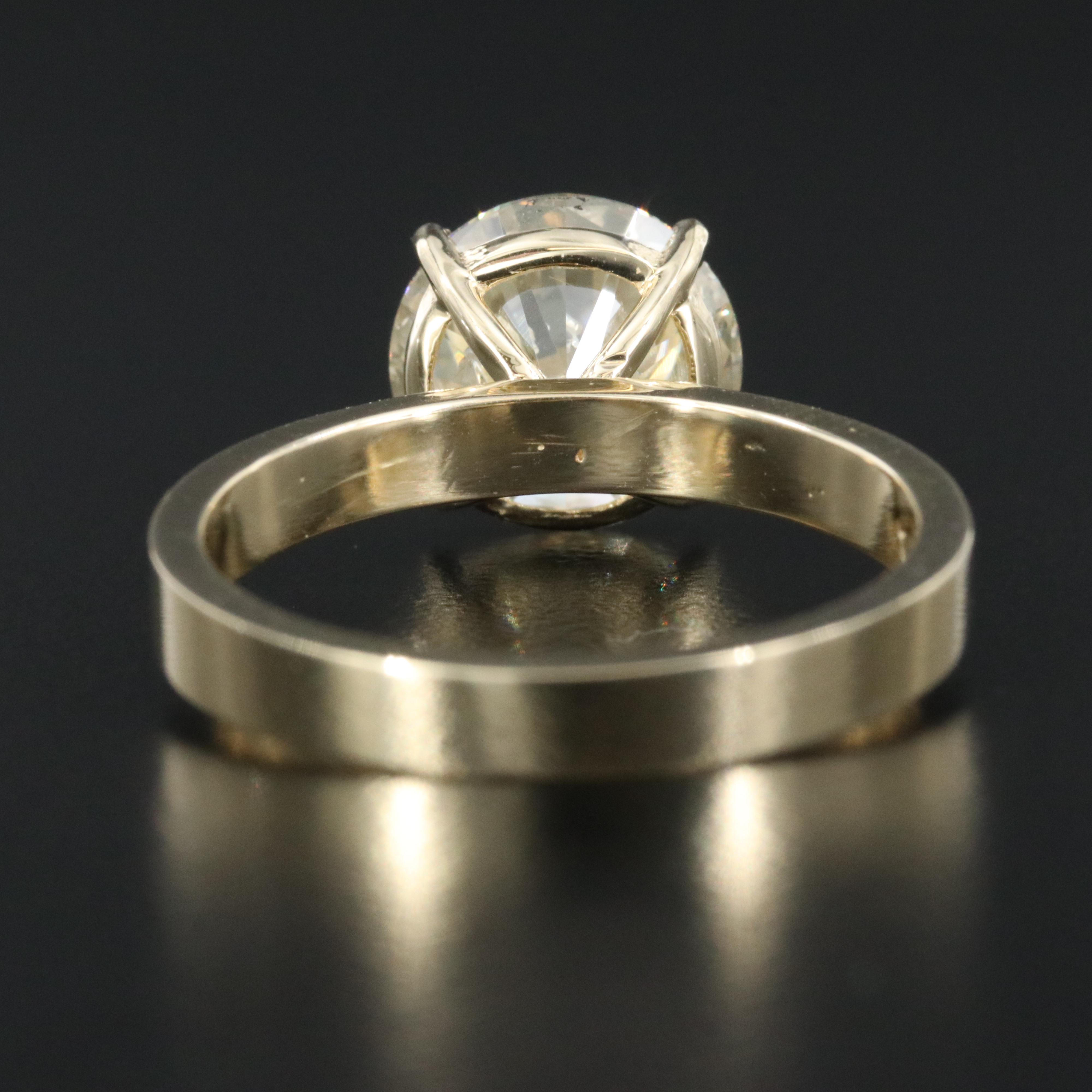 14K 3.22 CT Diamond Ring with IGI Jewelry Report