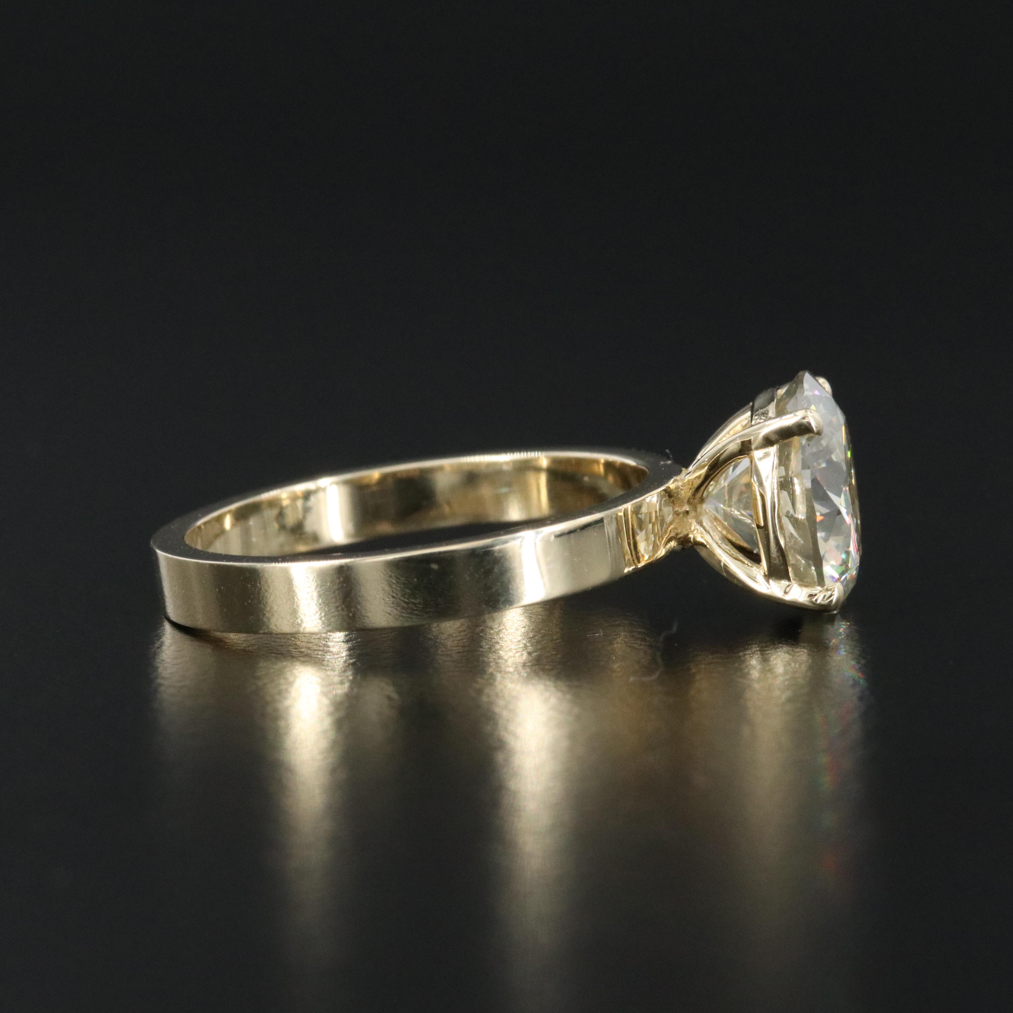 14K 3.22 CT Diamond Ring with IGI Jewelry Report