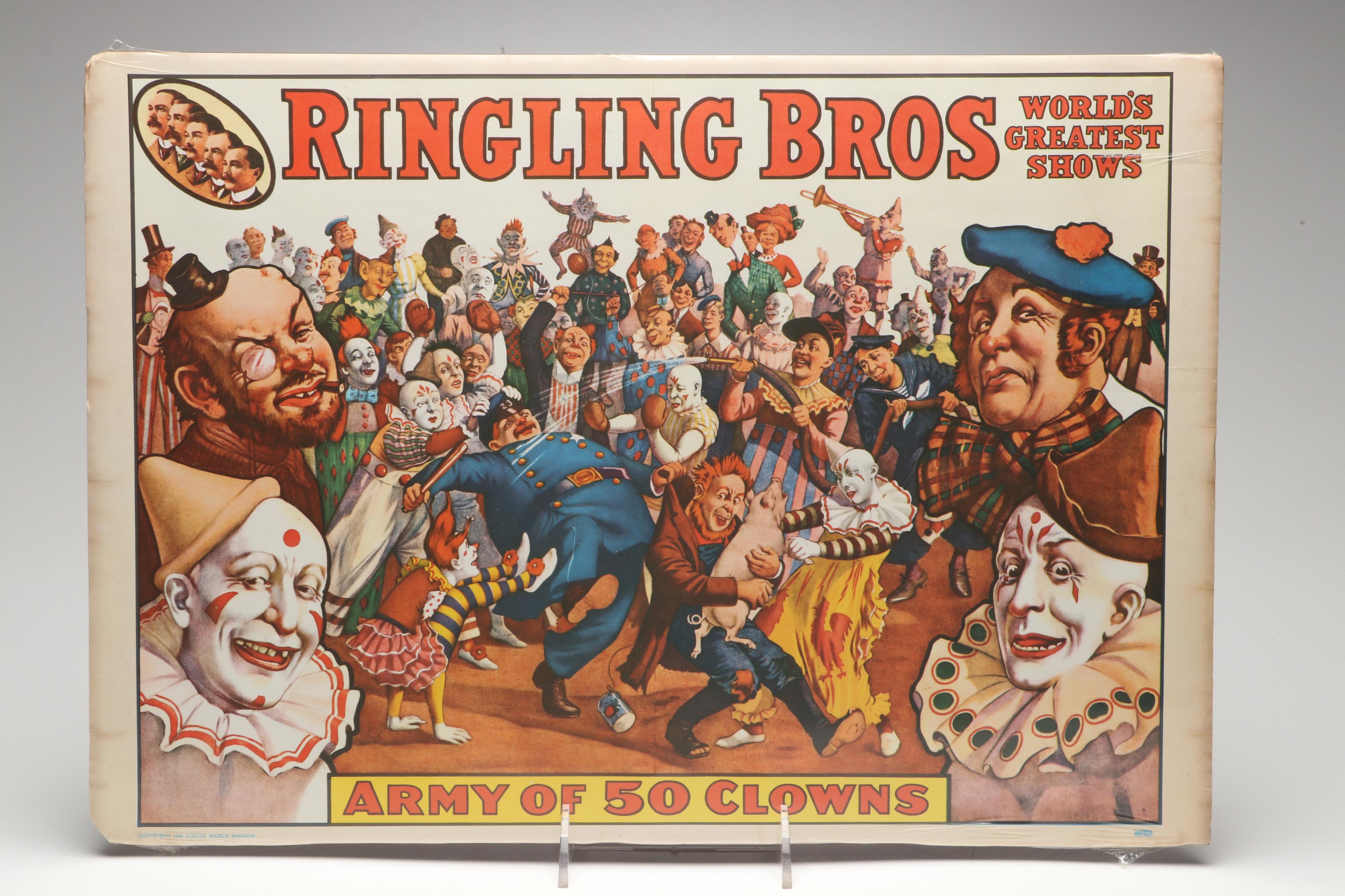 Barnum & Bailey, Ringling Brothers, and More 1960s Circus World Museum Posters