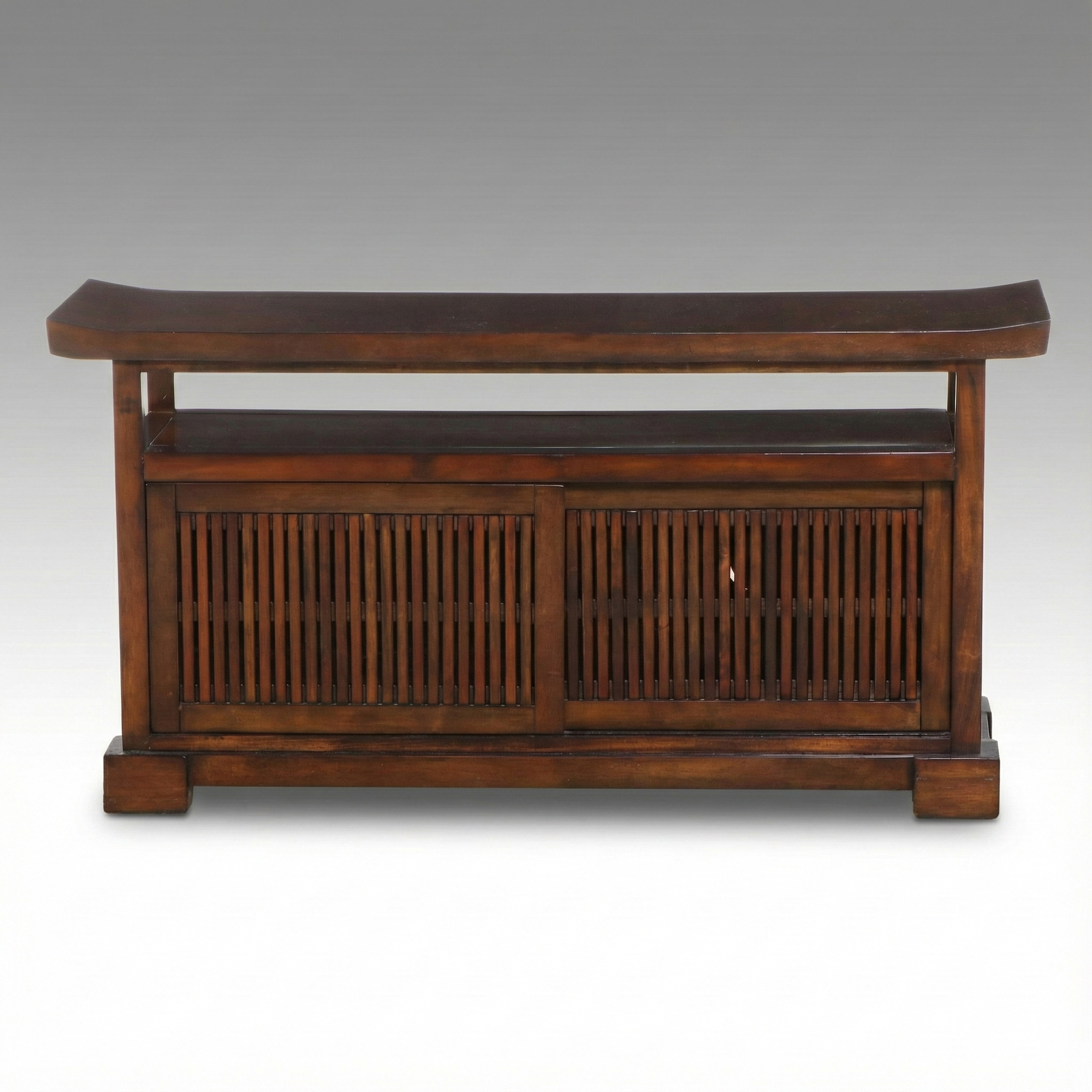 Pier 1 Imports Walnut Finish Entertainment Cabinet