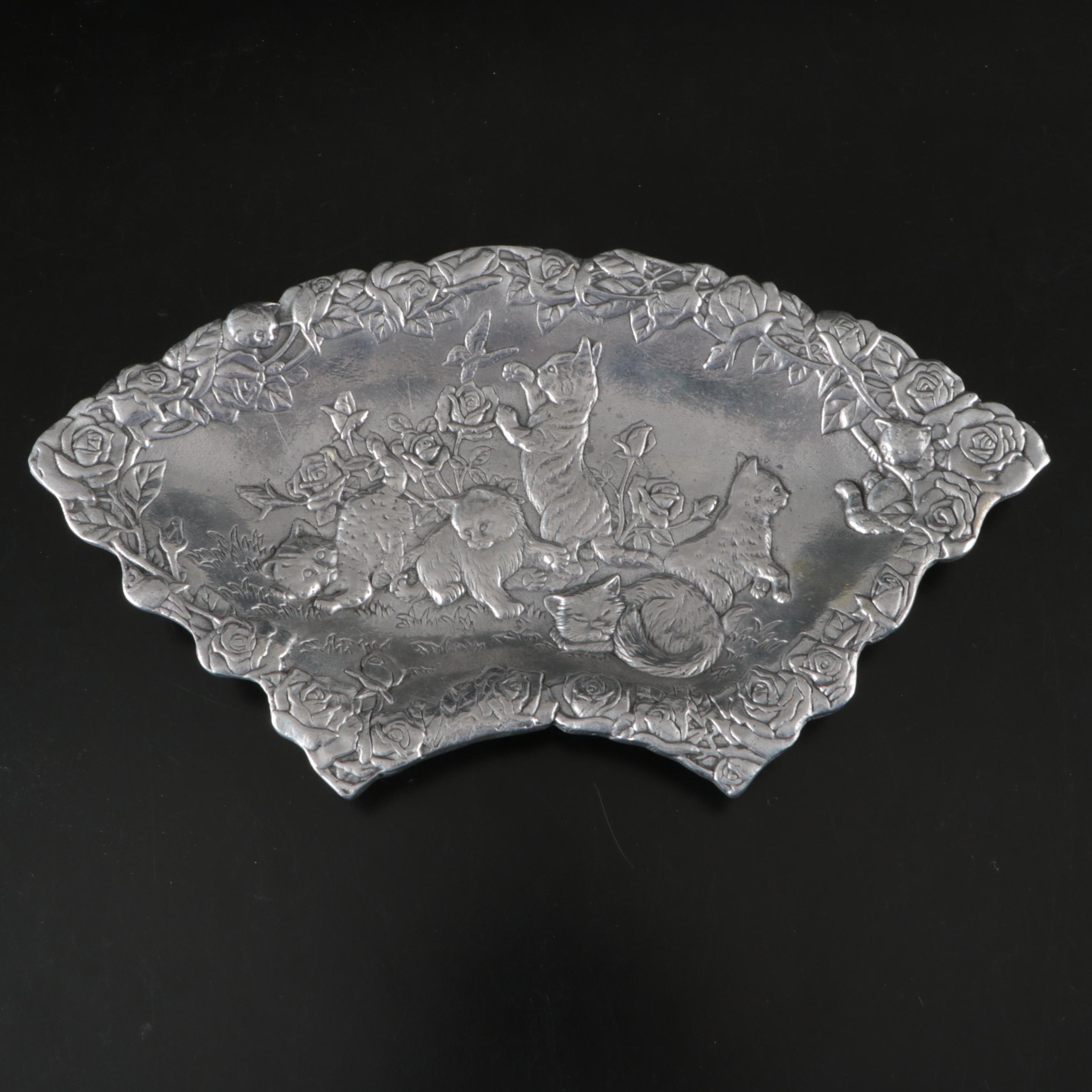 Arthur Court Ram's Head Cheese Board with Other Serving Pieces