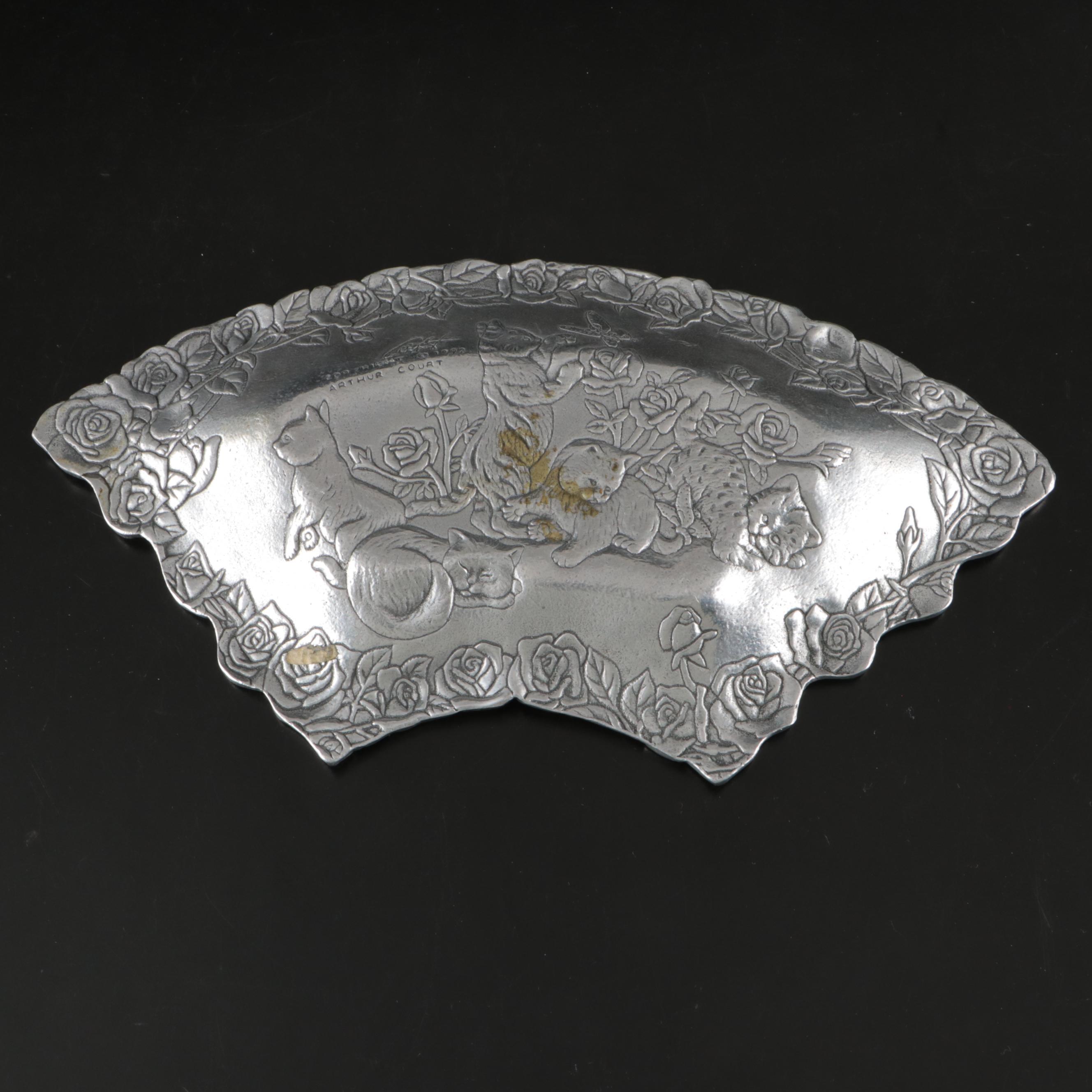 Arthur Court Ram's Head Cheese Board with Other Serving Pieces