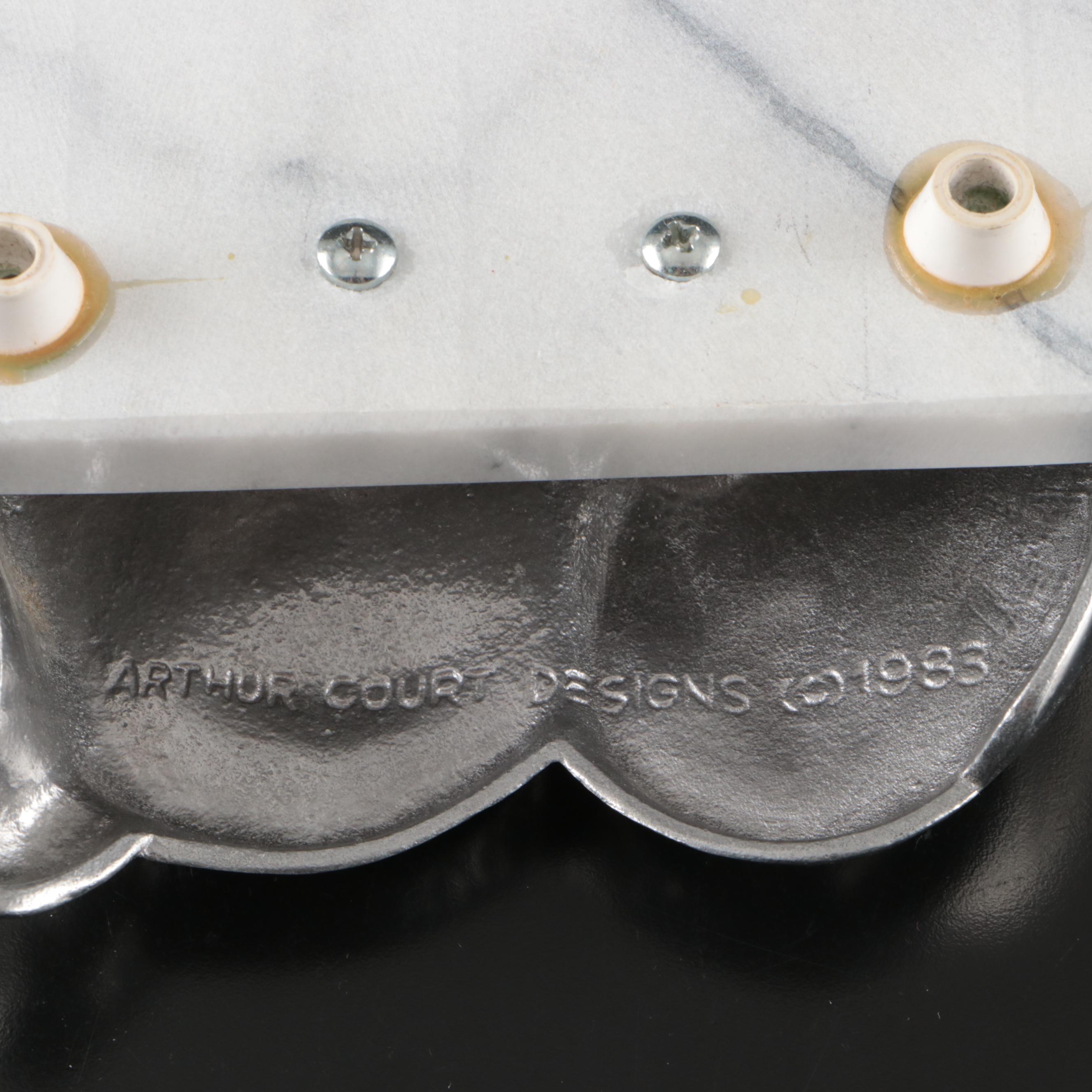 Arthur Court Ram's Head Cheese Board with Other Serving Pieces