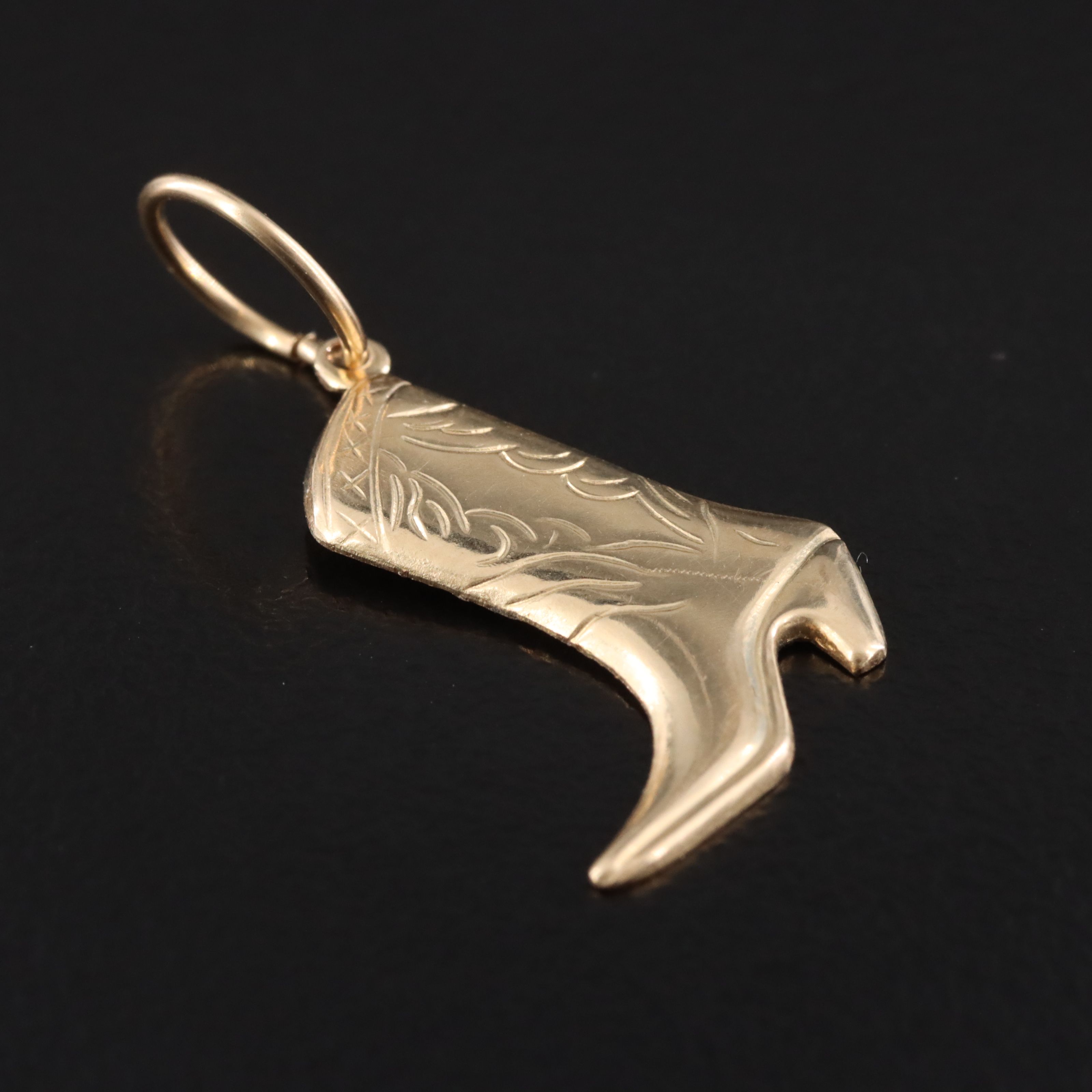 Cowboy Boot Charm Pendant