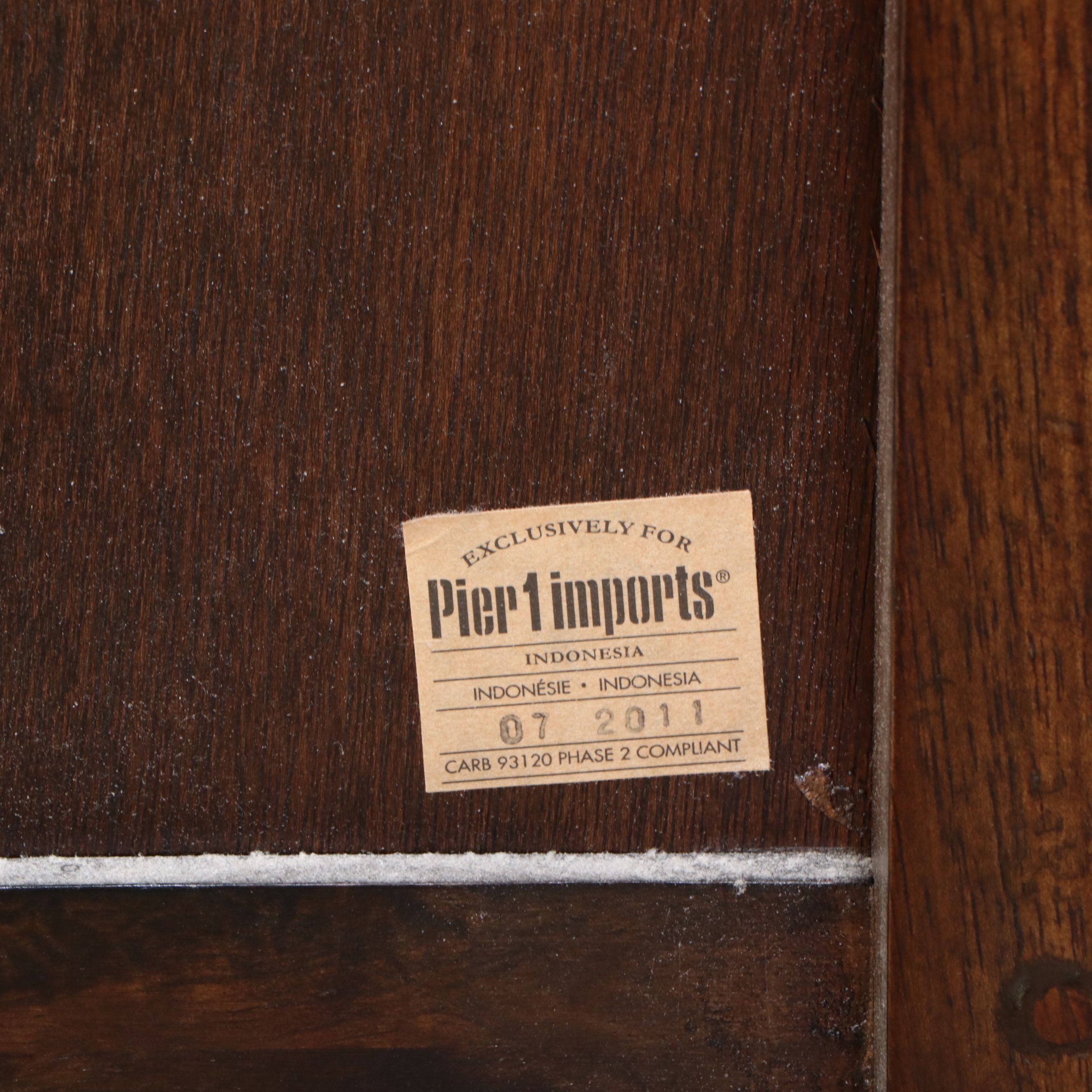 Pier 1 Asian Style Five-Drawer Wood Chest