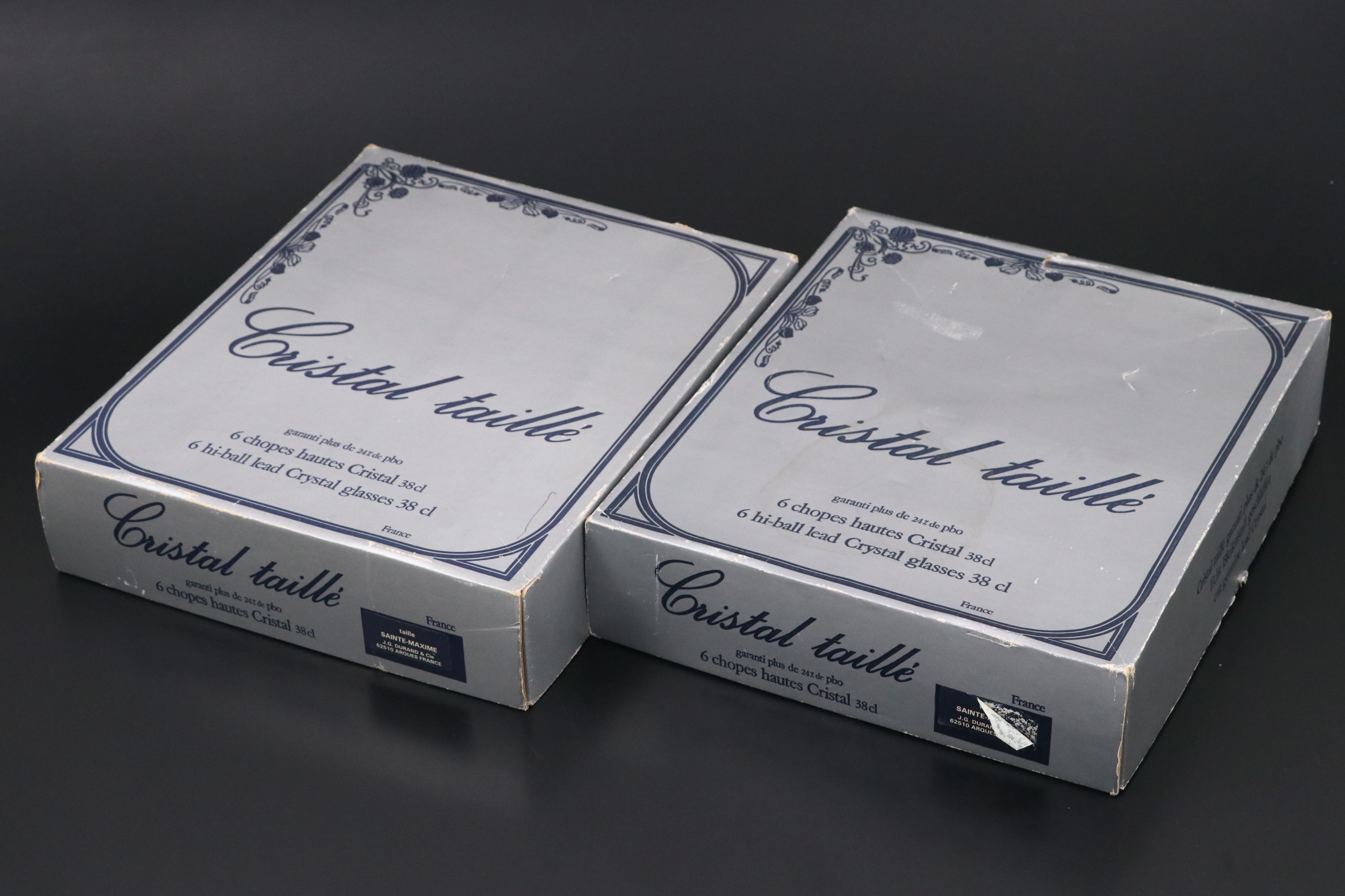 Cristal d'Arques-Durand "St. Maxime" Crystal Highball Glasses