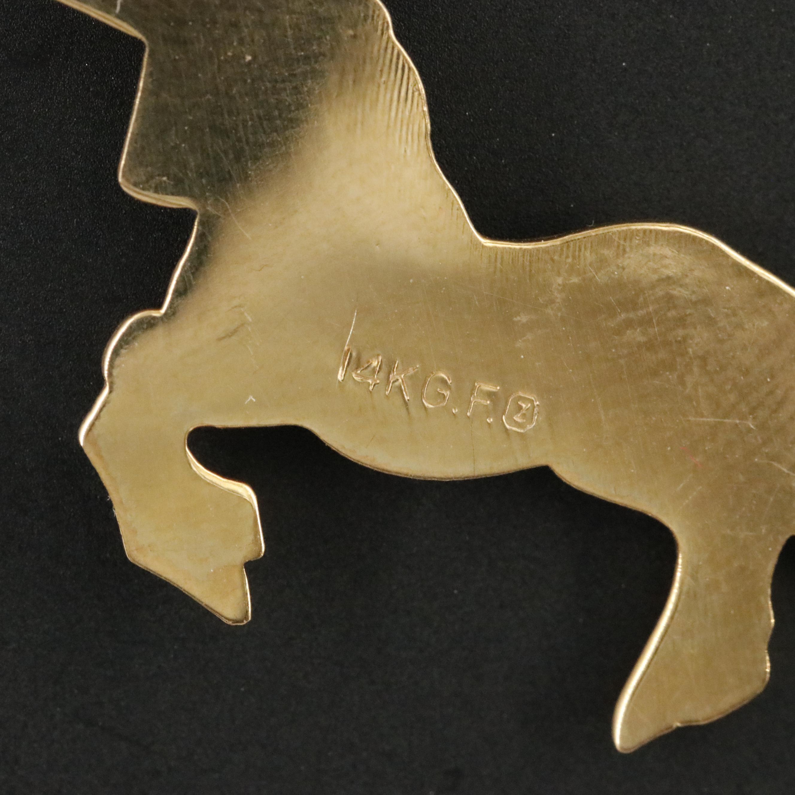 Gold-Filled Unicorn Pendant