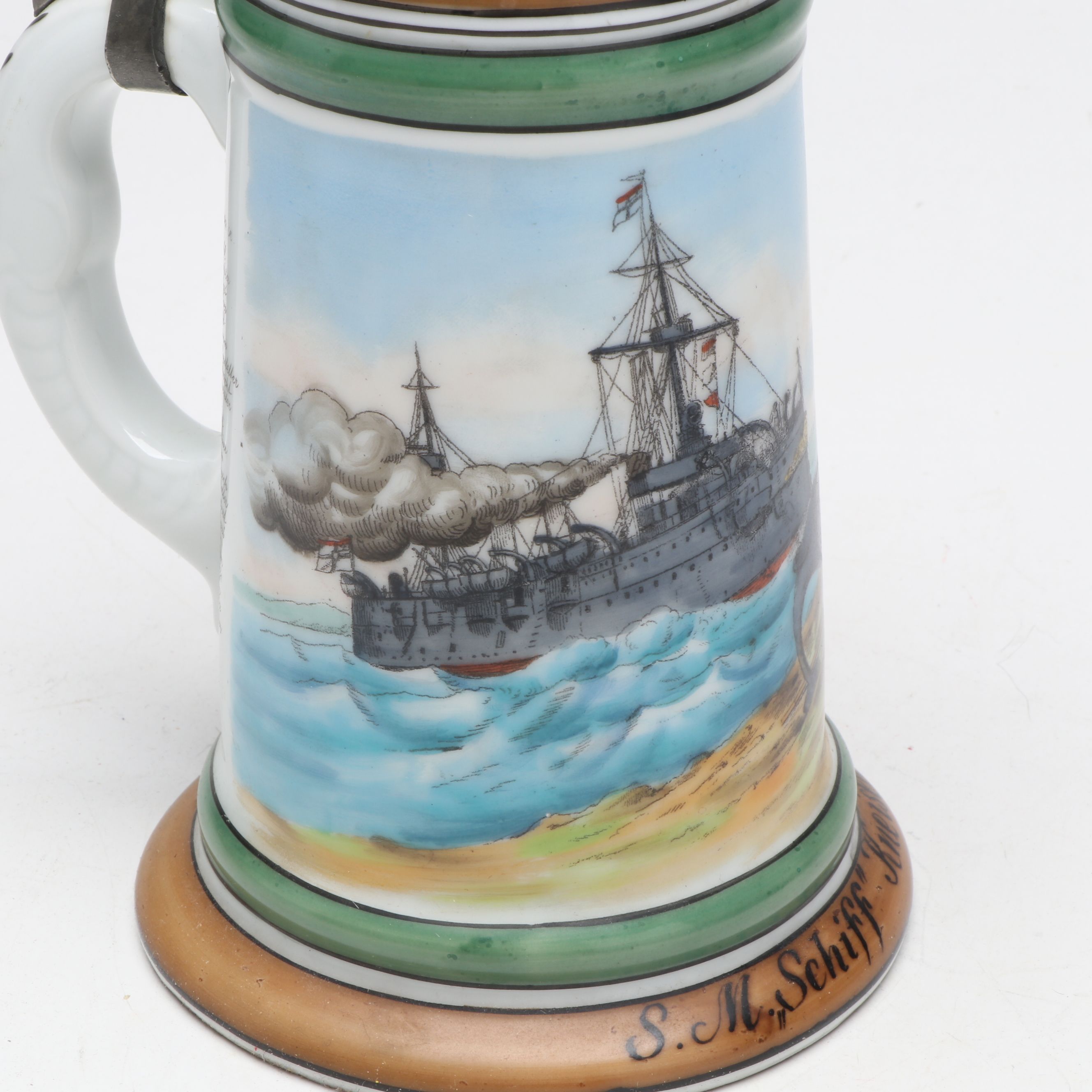 Prussian Regimental Naval Commemorative Stein, Late 19th Century