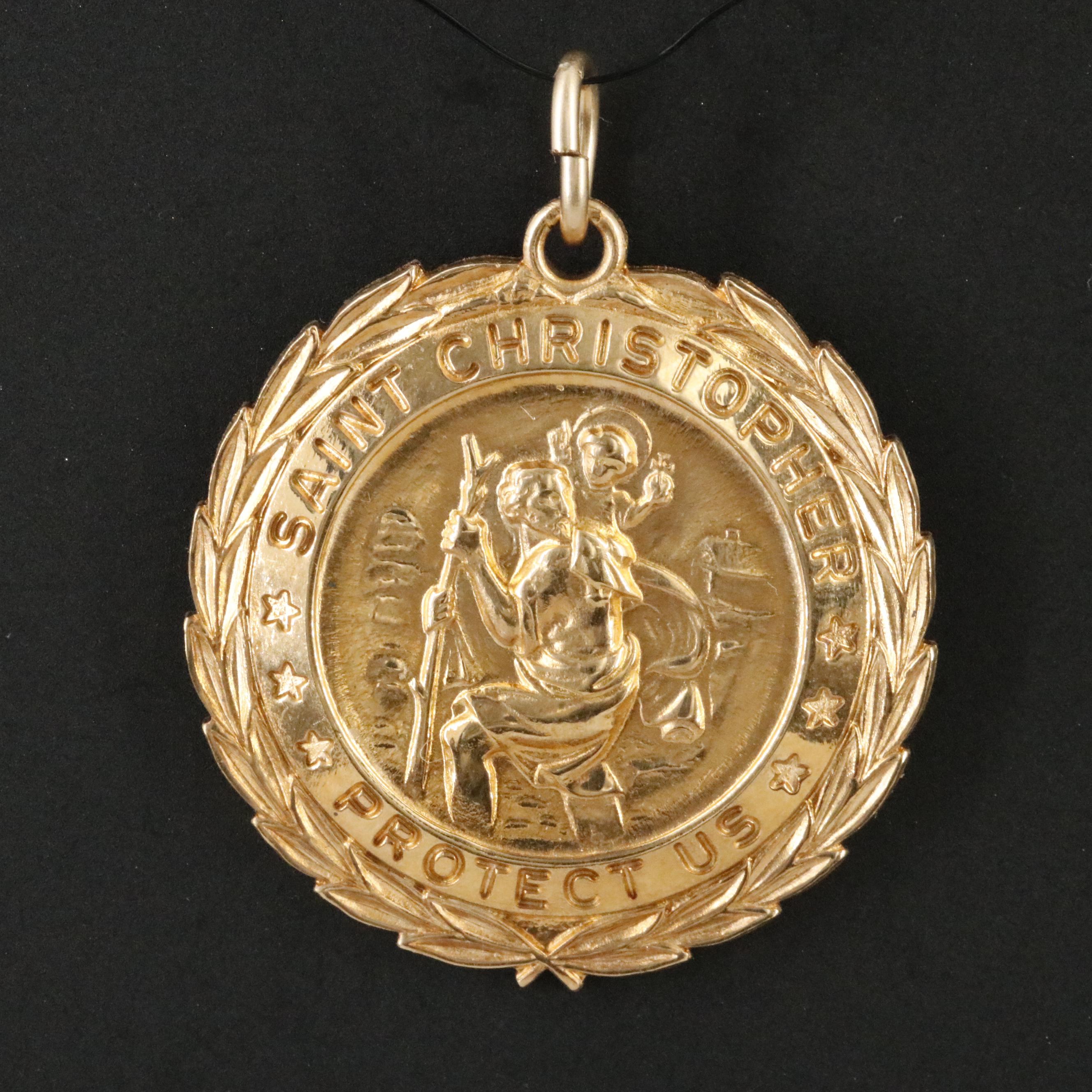 Gold-Filled Saint Christopher Pendant