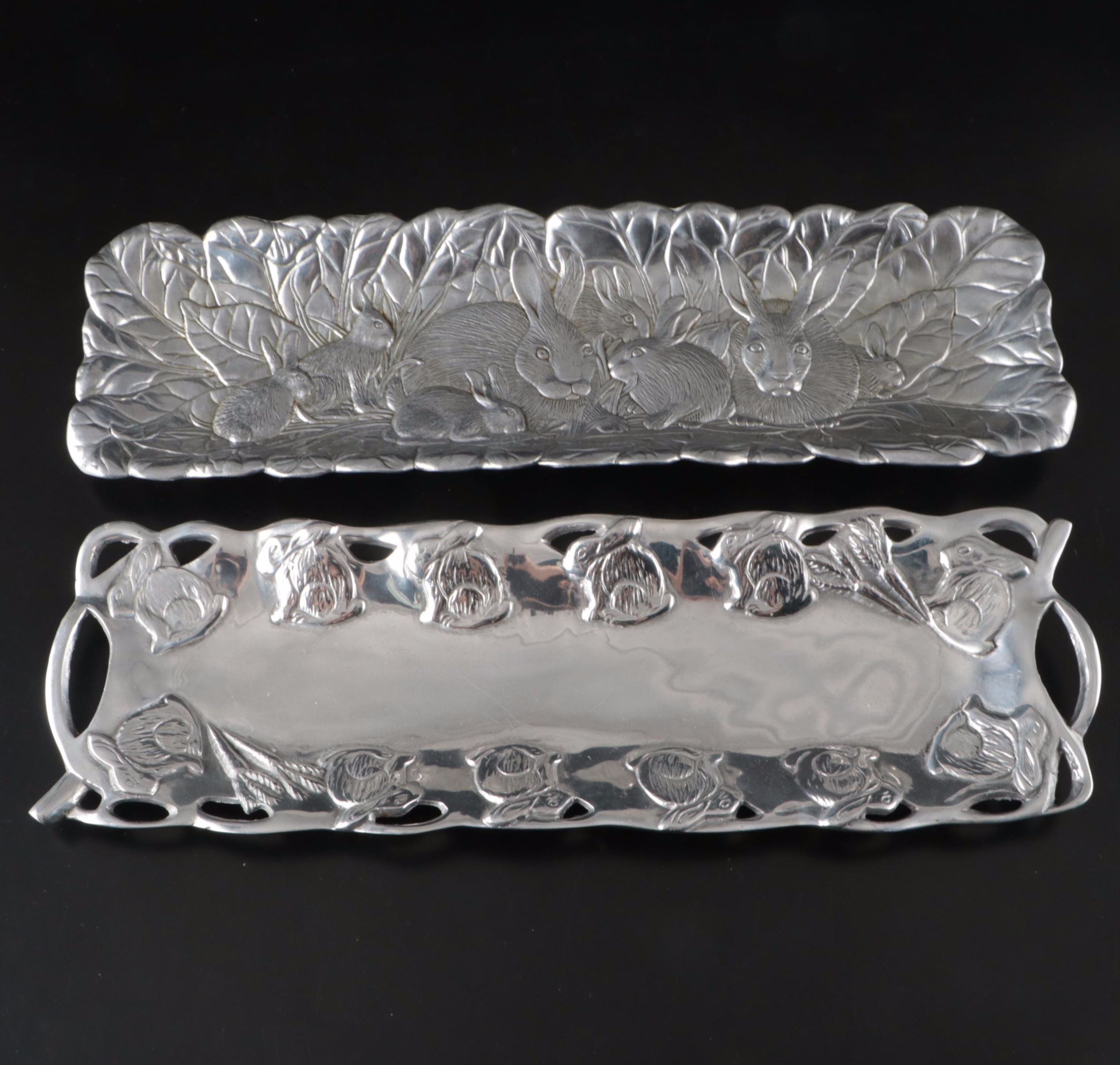 Arthur Court Trays with Other Tableware and Serving Pieces