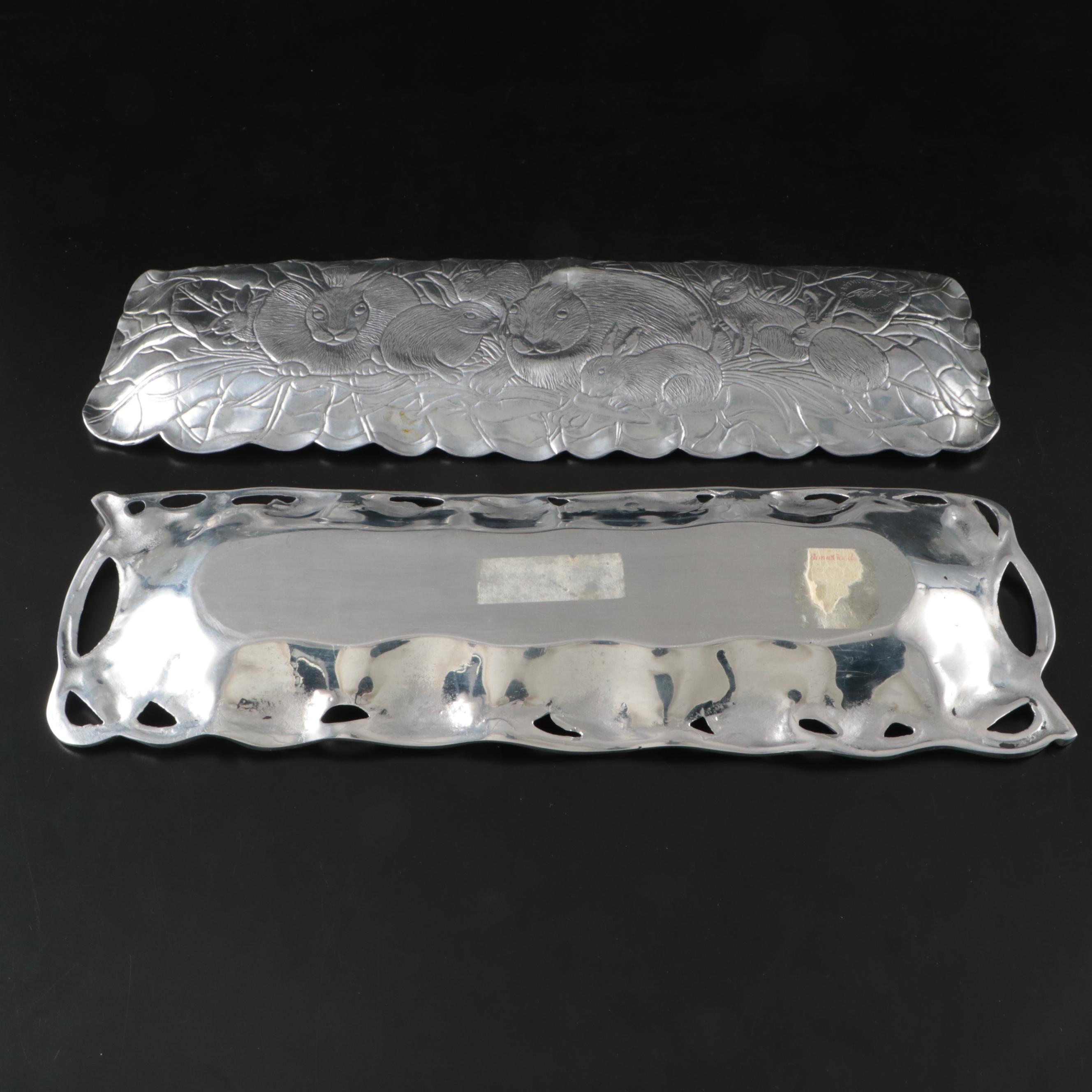 Arthur Court Trays with Other Tableware and Serving Pieces