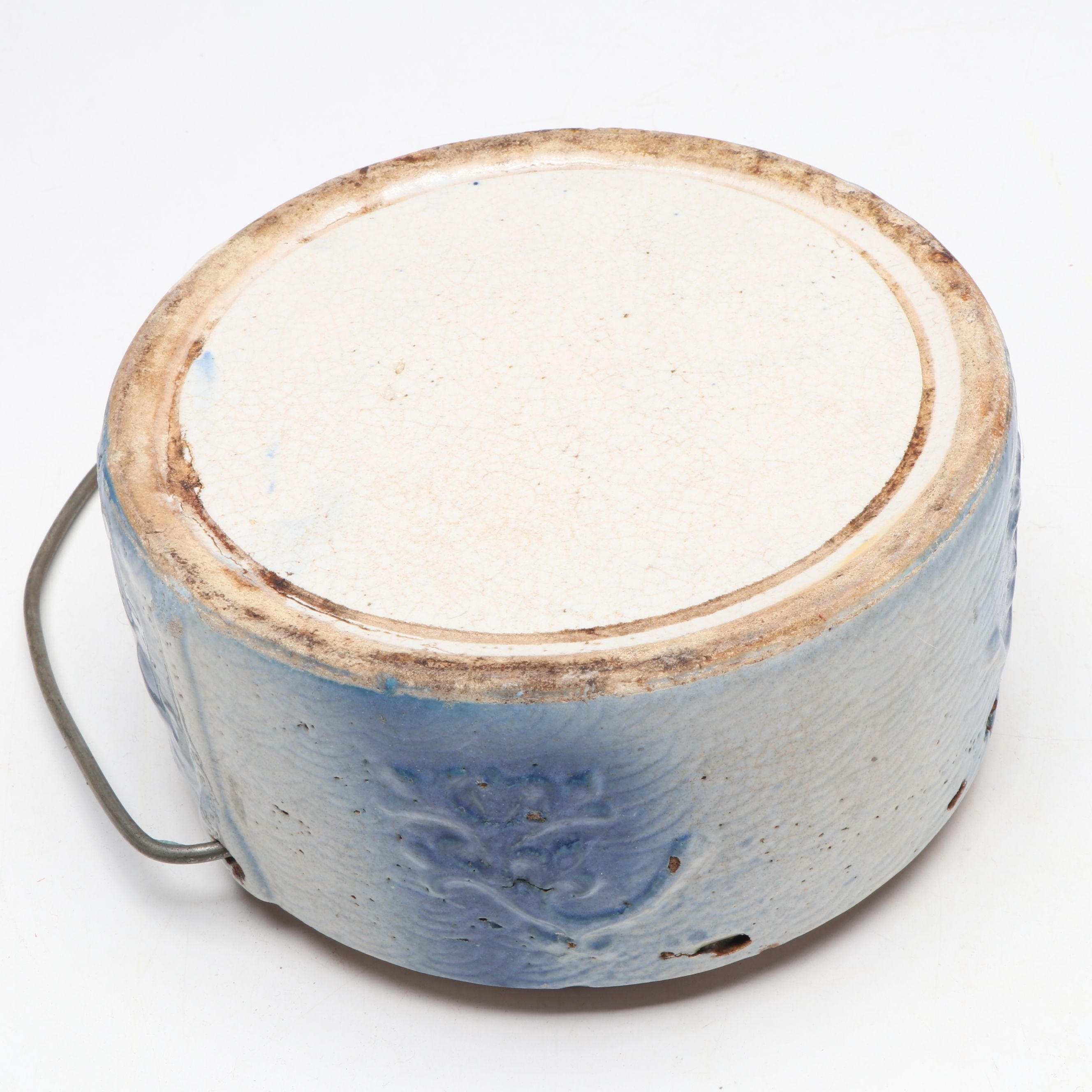 Salt Glazed Stoneware Butter Crock