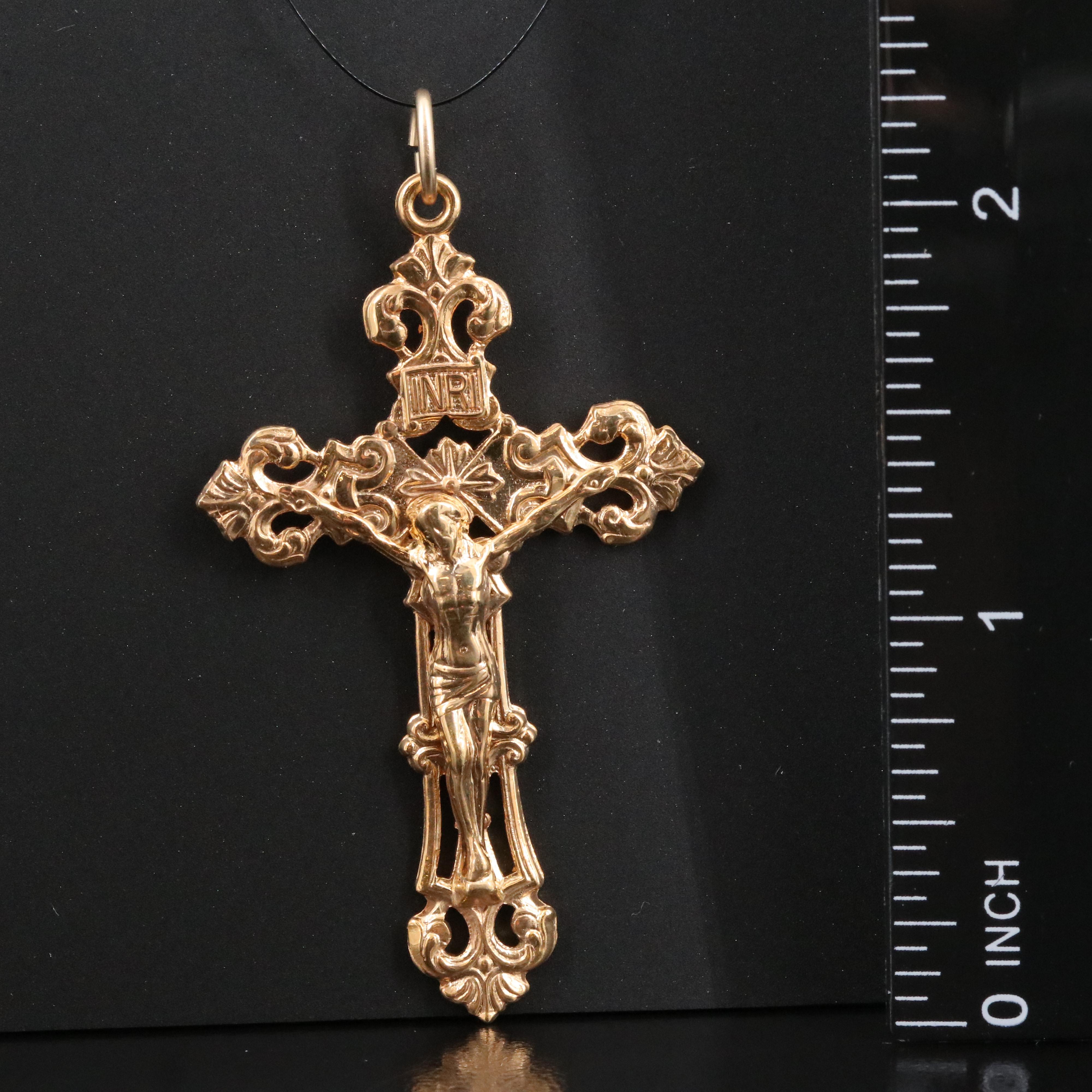 Gold-Filled Crucifix Pendant